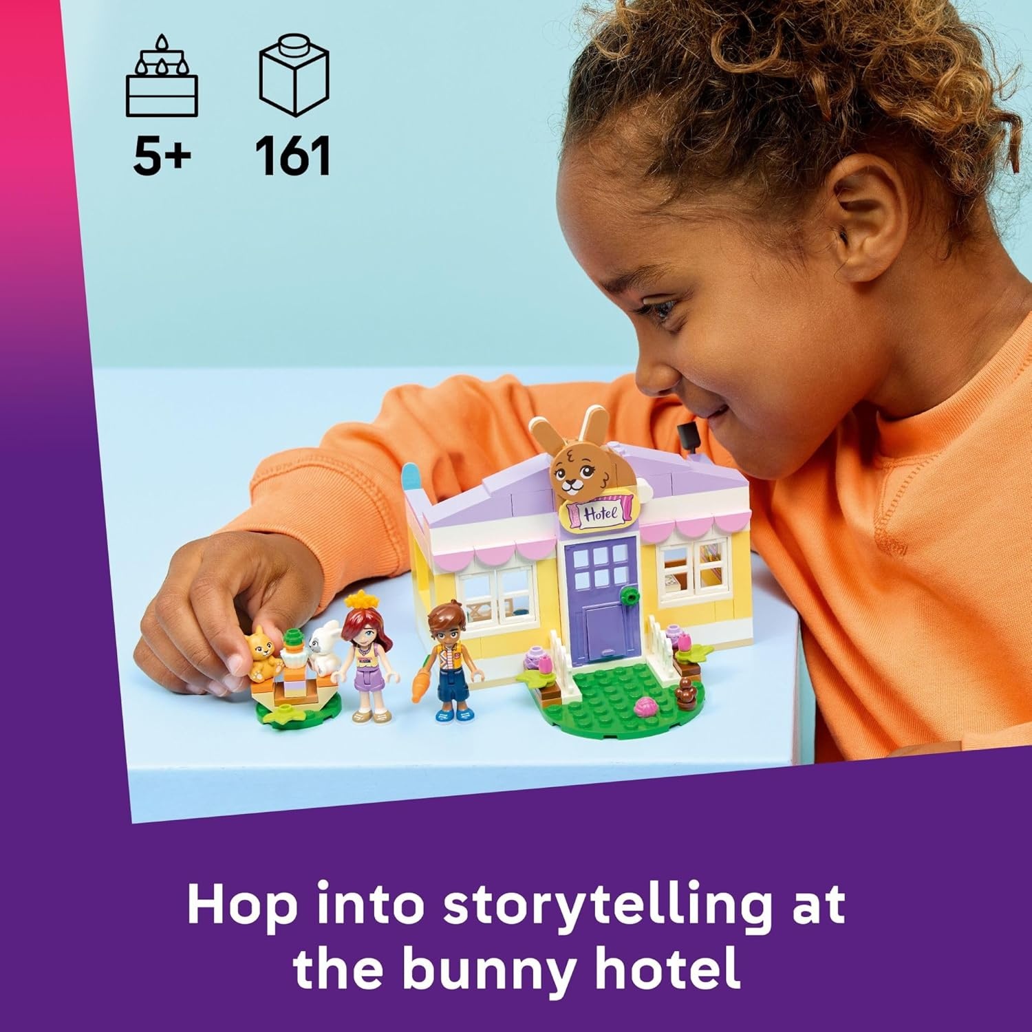 image:imageLEGO Friends Heartlake City Bunny Hotel Building Toy for Girls amp Boys Pretend Play Set for Kids Ages 5 WPaisley amp Leo Minidolls 2 Toy Bunnies amp Accessories Gift Idea for Birthdays 42679
