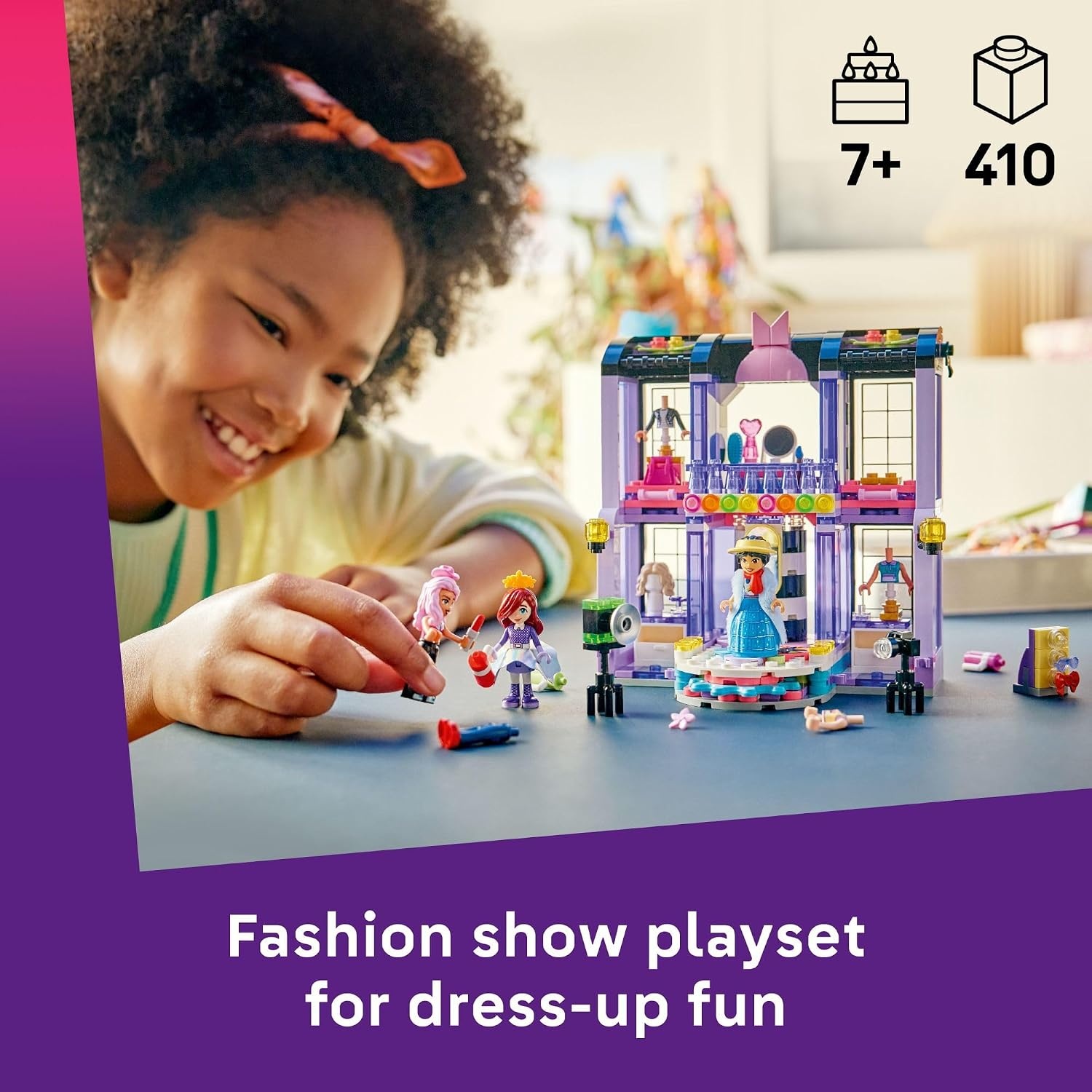 image:imageLEGO Friends Heartlake City Fashion Show Building Toy for Girls amp Boys Pretend Play Set for Kids Ages 7 WPaisley Liann amp Nova Minidolls amp Accessories Gift Idea for Birthdays 42685