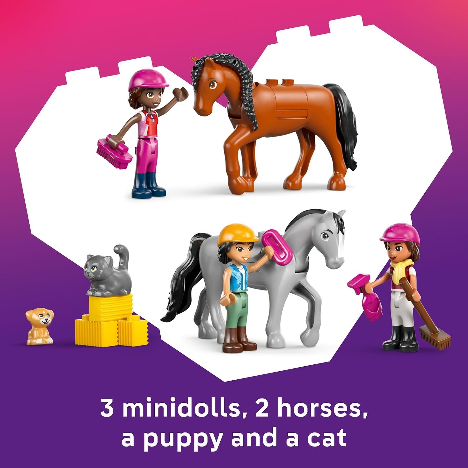 image:imageLEGO Friends Horse Stable and Riding Academy Building Toy for Girls amp Boys Pretend Play Set for Kids Ages 7 W3 Minidolls Toy Animal Figures amp Accessories Gift Idea for Birthdays 42688