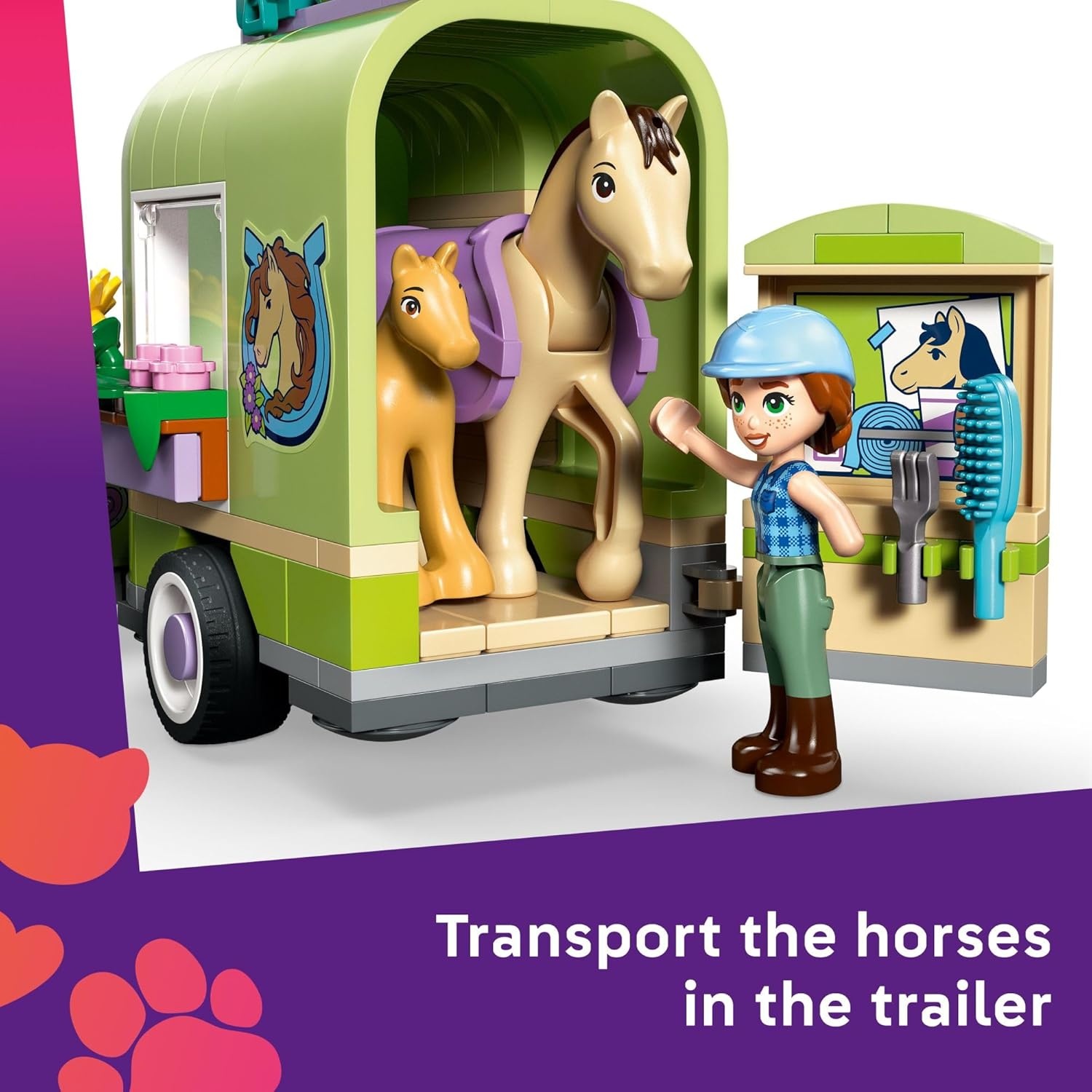 image:imageLEGO Friends Horse amp Baby Foal Trailer Building Toy for Girls amp Boys Pretend Play Set for Kids Ages 7 WAutumn amp Matilde Minidolls Toy Animals amp Accessories Gift Idea for Birthdays 42695