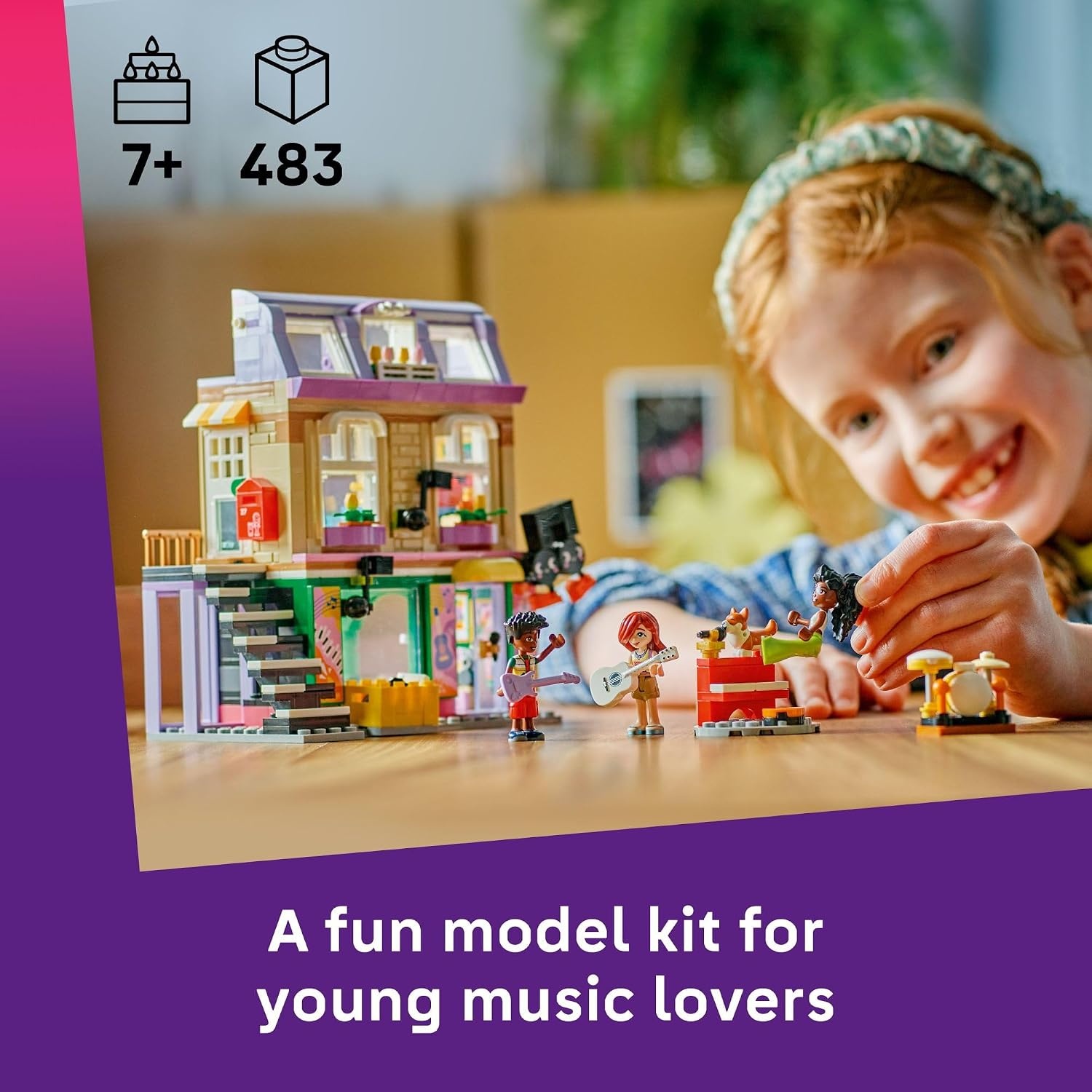 image:imageLEGO Friends Music Store amp Apartment Building Set Interactive Storytelling Playset for Girls amp Boys Ages 7 Includes Marimba the Corgi Toy Gift Idea for Birthdays and Music Lovers 42653