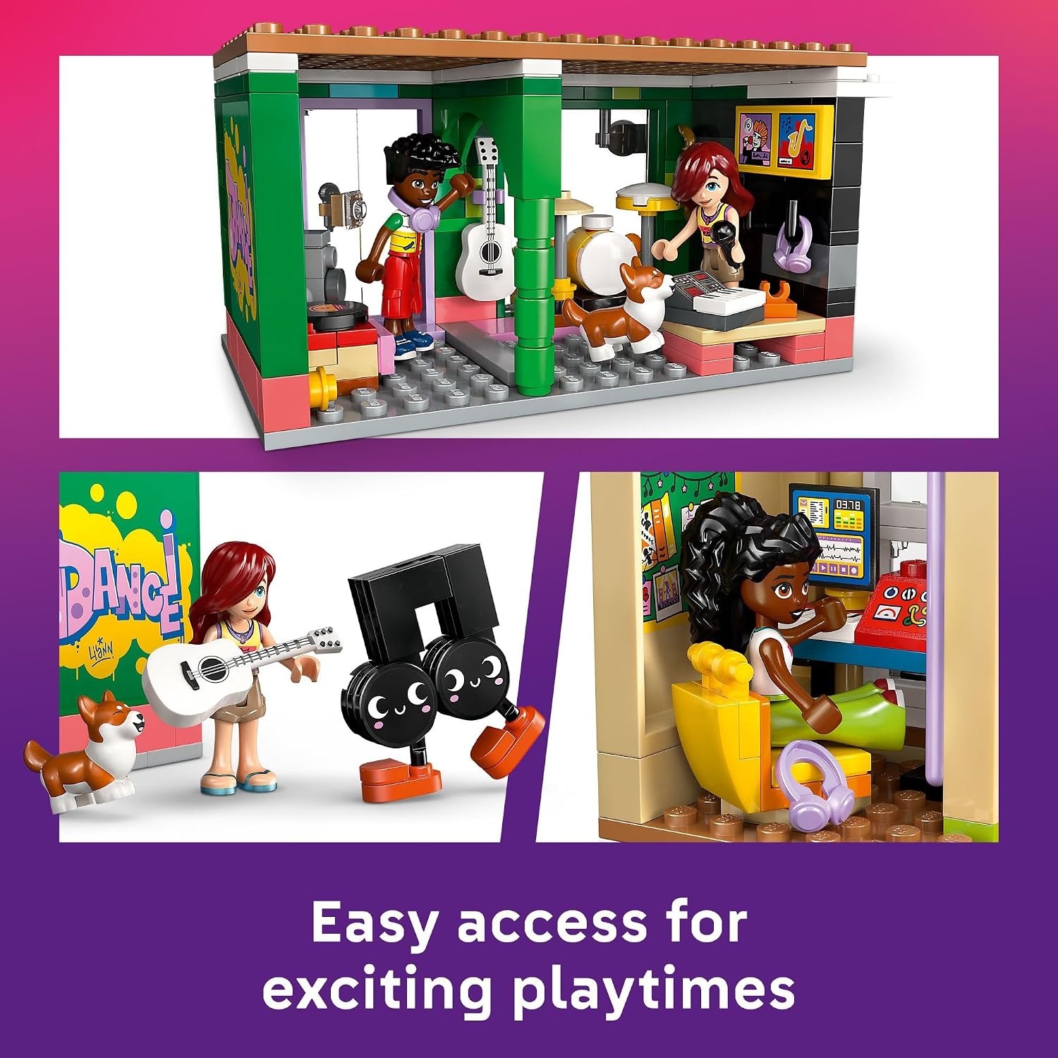 image:imageLEGO Friends Music Store amp Apartment Building Set Interactive Storytelling Playset for Girls amp Boys Ages 7 Includes Marimba the Corgi Toy Gift Idea for Birthdays and Music Lovers 42653