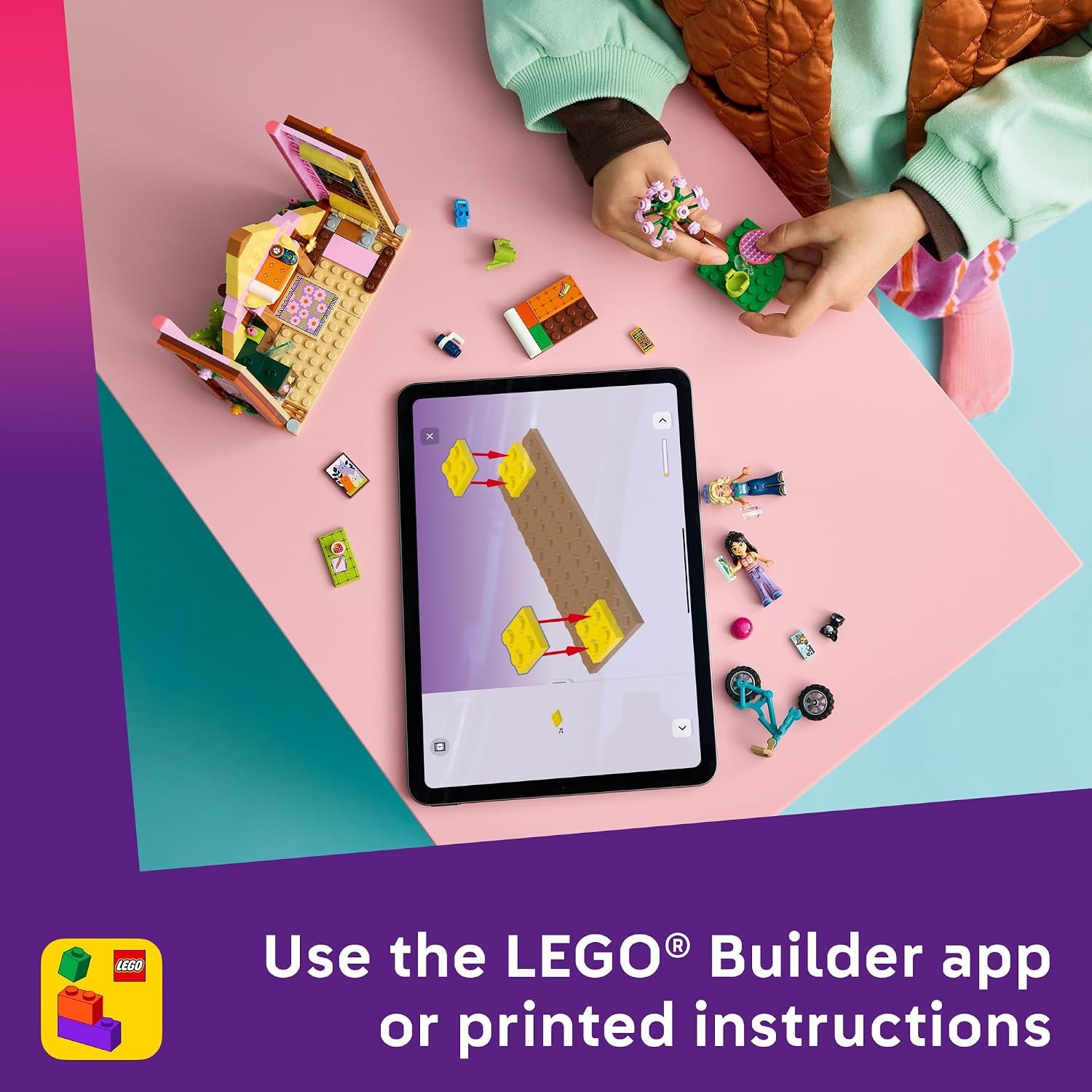 image:imageLEGO Friends Nature Glamping Cabin 42682 Building Toys for Girls amp Boys Ages 6 Dollhouse Cabin W 2 Minidolls for Pretend Play 295 pieces Gift For Birthdays