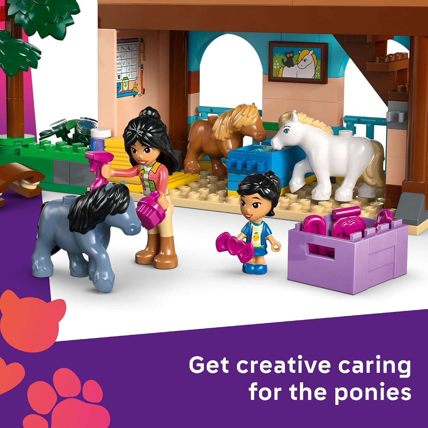 image:imageLEGO Friends Pony Ranch amp Stable Pretend Play Building Toy Playset with 3 Horse Toys for Creative Storytelling Birthday Gift Idea for Girls amp Boys Ages 7 Who Love Horse Stuff 42654