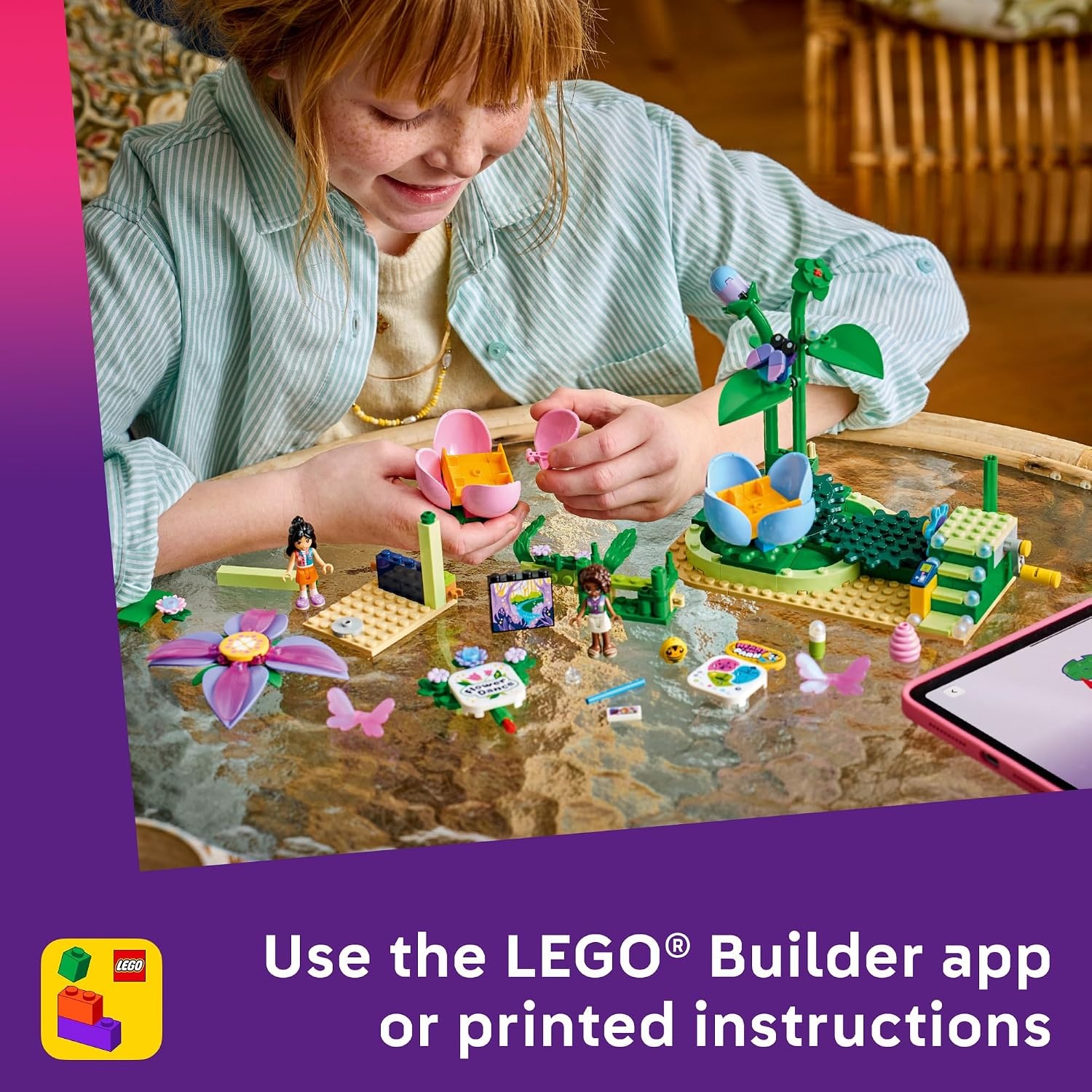 image:imageLEGO Friends Spinning Flower amp Fairy Teacup Ride 42702 Building Toy for Girls amp Boys Ages 7 Toy Playset W 3 Minidolls Functional Rides 321 pieces Gift for Birthdays