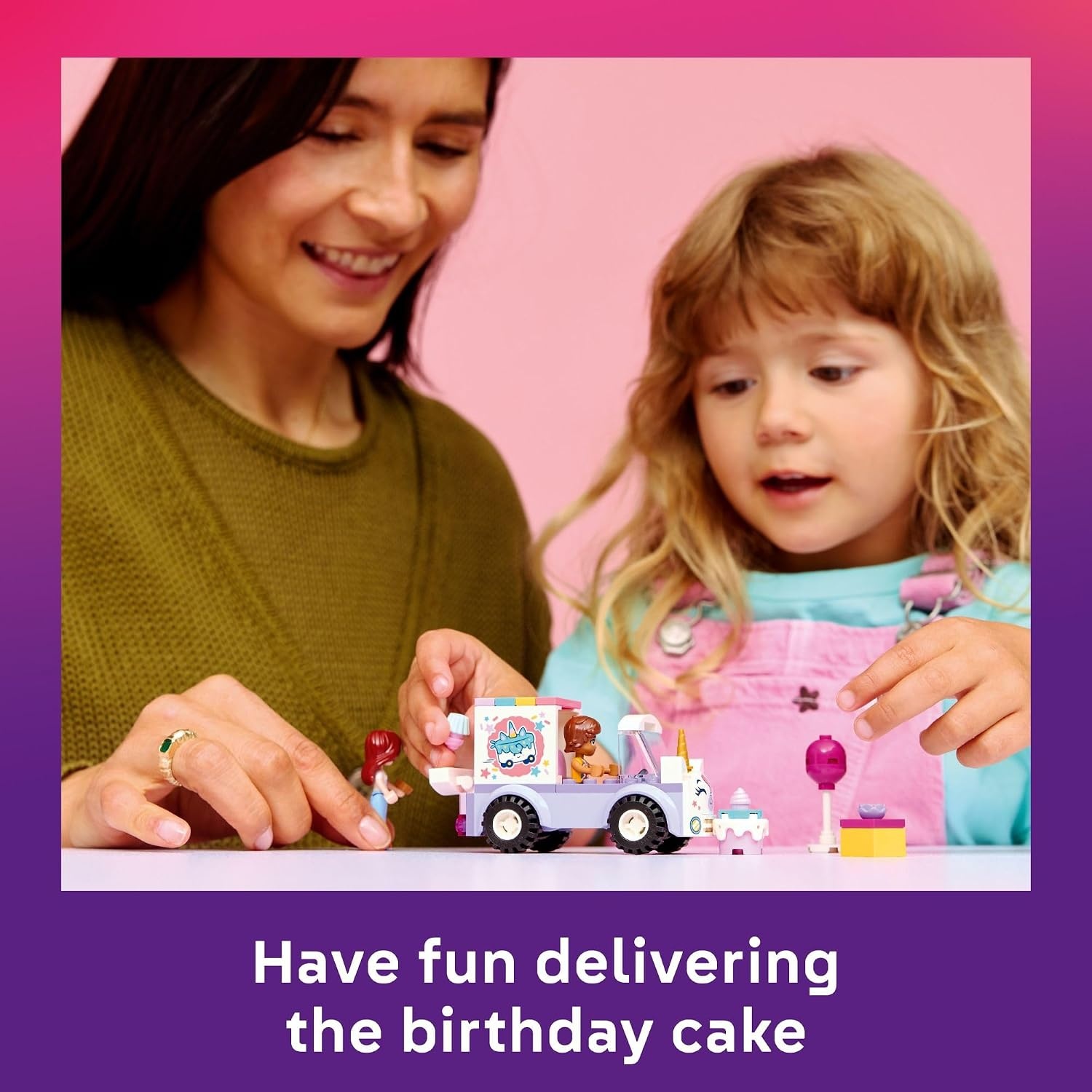 image:imageLEGO Friends Unicorn Cake Delivery Car Building Toy for Girls amp Boys Pretend Play Set for Preschool Kids Ages 4 WPaisley amp Leo Minidolls amp Accessories Gift Idea for Birthdays 42675