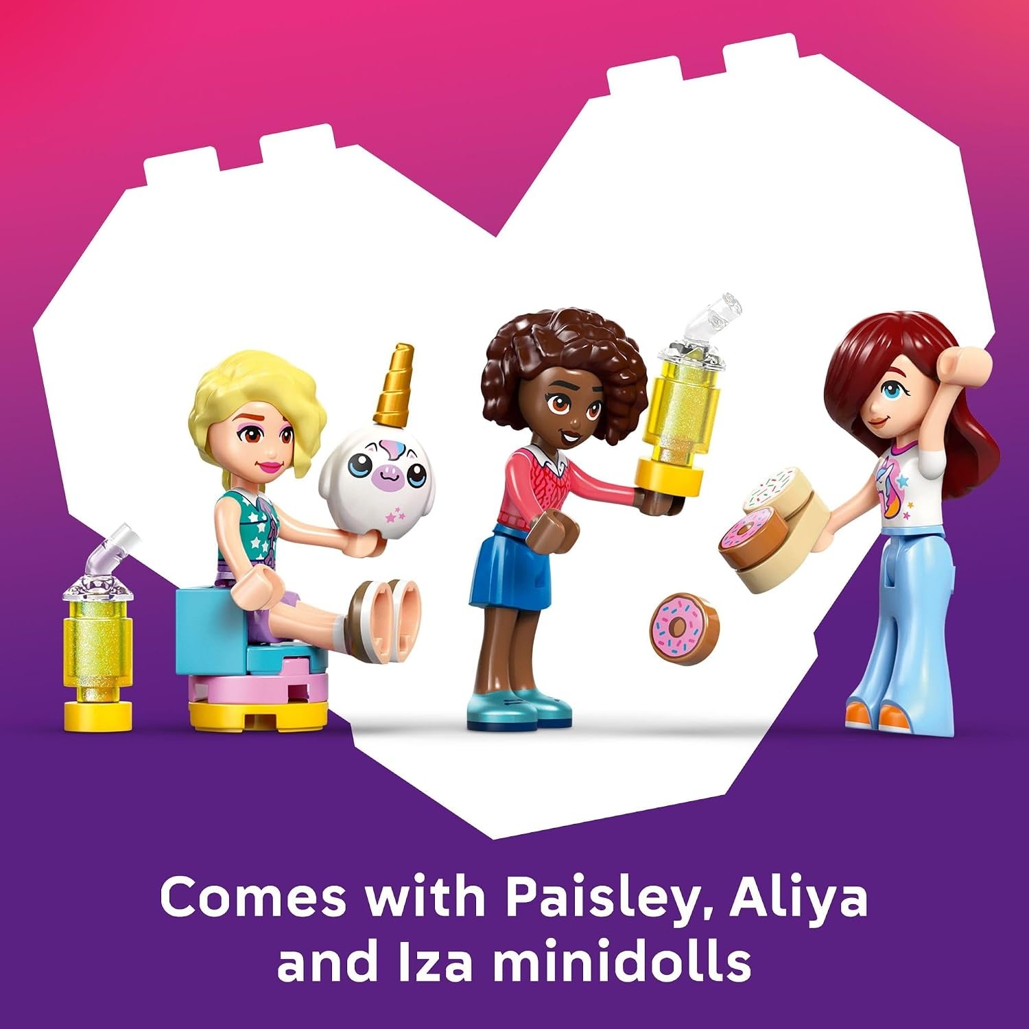 image:imageLEGO Friends Unicorn Dream Caf Building Toy for Girls amp Boys Pretend Playset for Kids Ages 6 Gift for Birthdays WPaisley Aliya amp Iza Minidolls amp Accessories 42684