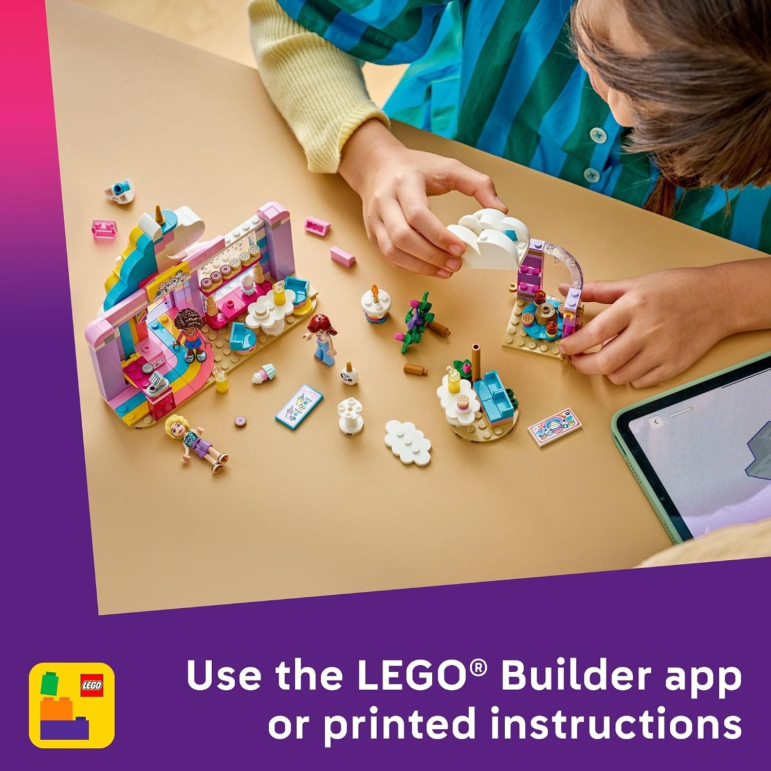 image:imageLEGO Friends Unicorn Dream Caf Building Toy for Girls amp Boys Pretend Playset for Kids Ages 6 Gift for Birthdays WPaisley Aliya amp Iza Minidolls amp Accessories 42684