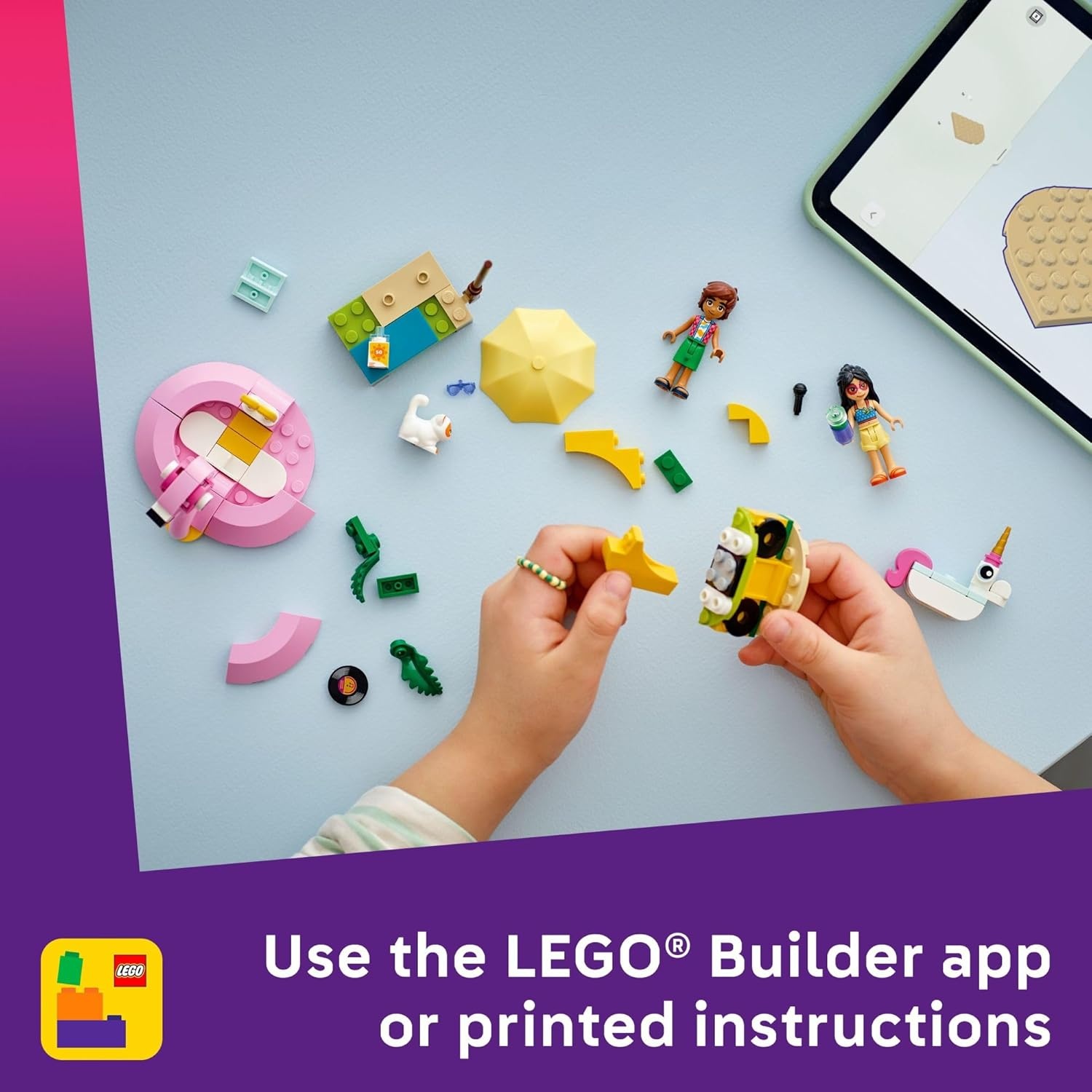 image:imageLEGO Friends Unicorn amp Flamingo Pool Party Pretend Play Building Toy Creative Storytelling Playset for Kids for Boys amp Girls Ages 5 Birthday Gift Idea for Kids 42658