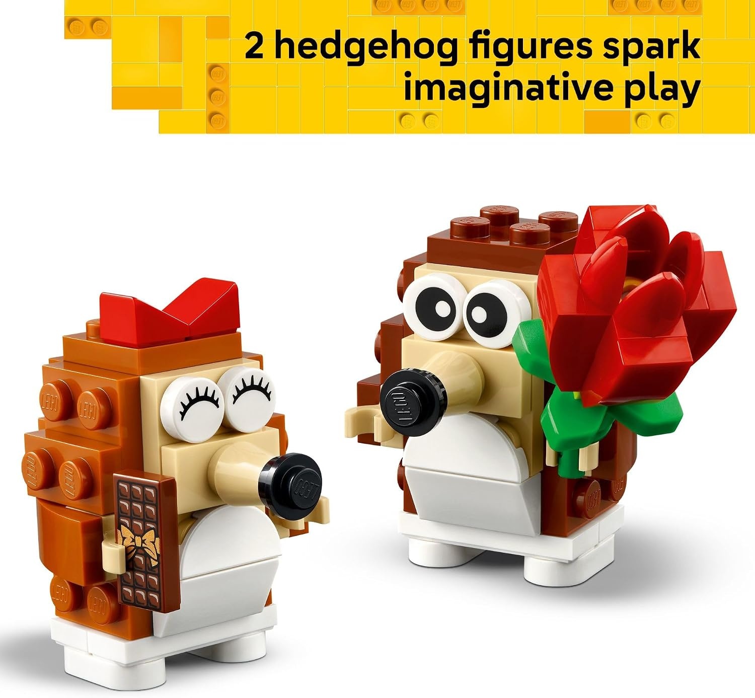 image:imageLEGO Hedgehog Picnic Date Building Toy Animal Figures and Playset for Kids Boys and Girls Ages 8 Gift for Her and Him with 2 Hedgehog Toys and Accessories 40711