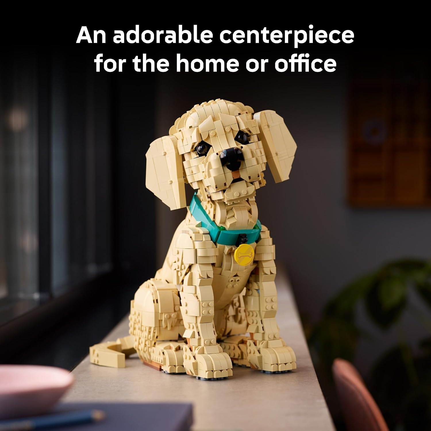 image:imageLEGO Icons Golden Retriever Puppy Building Set for Adults Ages 18 Gift for Birthdays Decor for Home Bedroom or Book Shelf Posable Dog Figure 11384