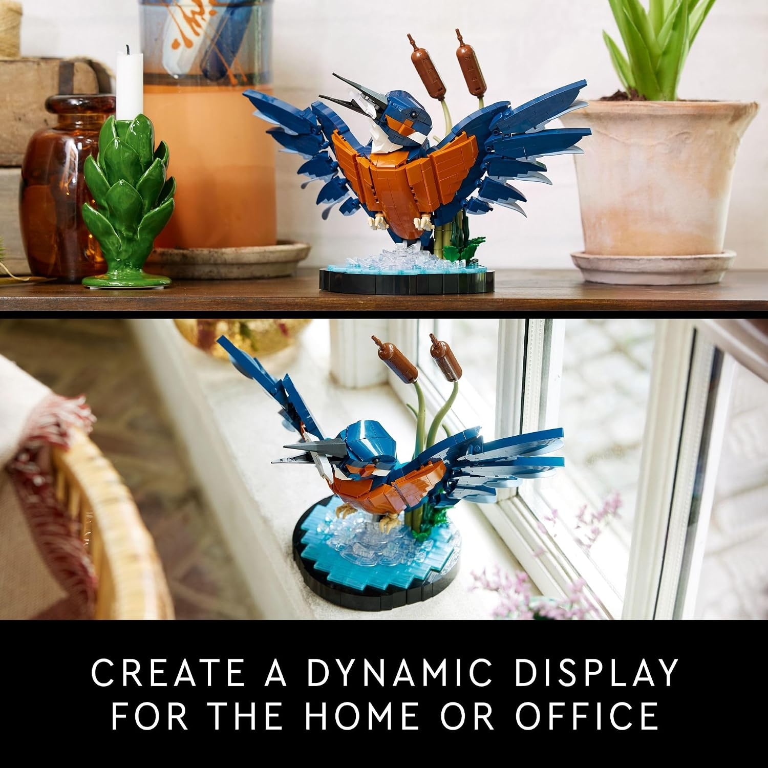 image:imageLEGO Icons Kingfisher Bird Model Creative Set for Adults to Build and Display Relaxing Project for Bird Lovers amp Enthusiasts Ideal Gift for Home and Office Dcor 10331