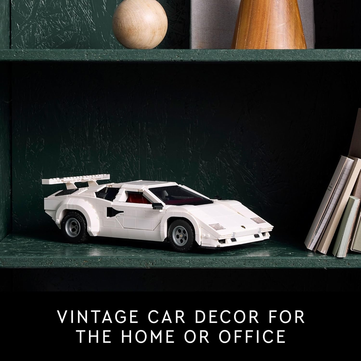 image:imageLEGO Icons Lamborghini Countach 5000 Quattrovalvole Model Car Kit Collectible Building Set for Adults Ages 18 Detailed Lamborghini Car Kit with Scissor Doors V12 Engine and More 10337
