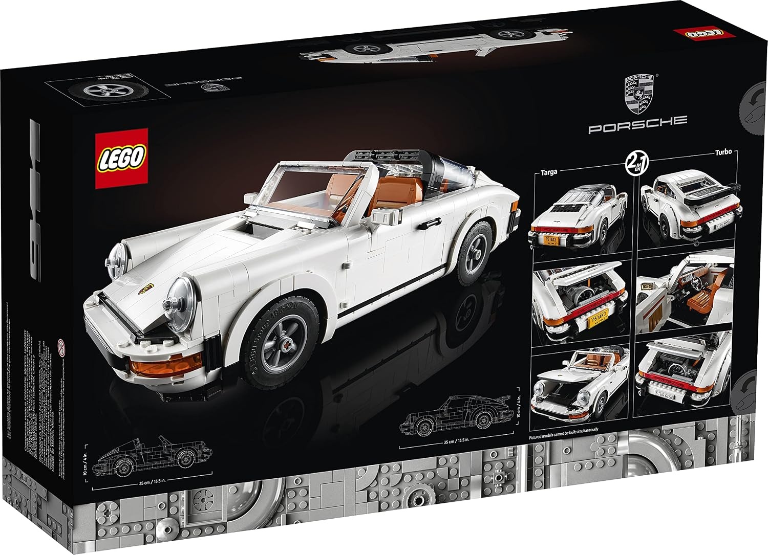 image:imageLEGO Icons Porsche 911 10295 Building Set Collectible Turbo Targa 2in1 Porsche Race Car Model Kit for Adults and Teens to Build Gift IdeaFrustrationFree Packaging