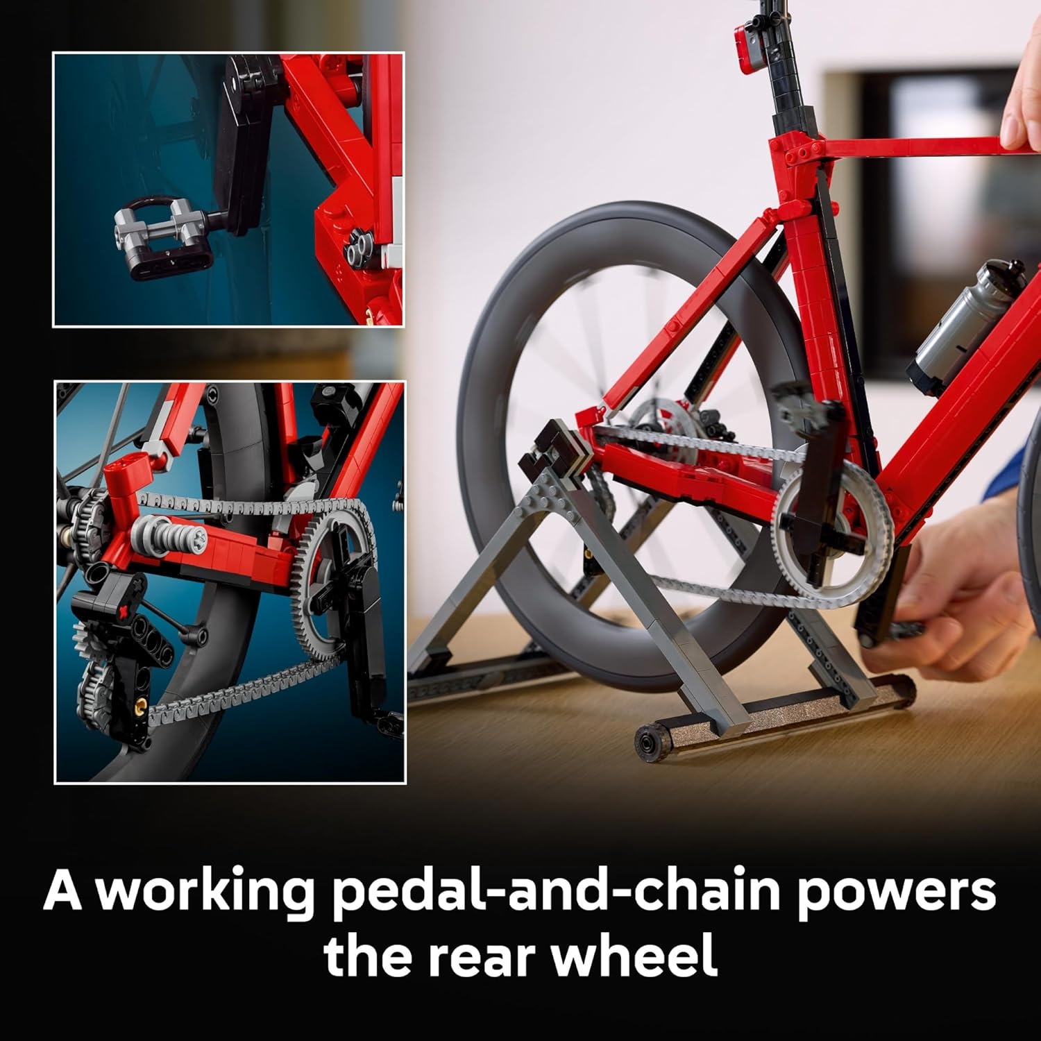 image:imageLEGO Icons Road Bike Building Set for Adults Ages 18 Model Racing Bike with Realistic Details Home Office or Desk Decor Gift for Men amp Women 11380