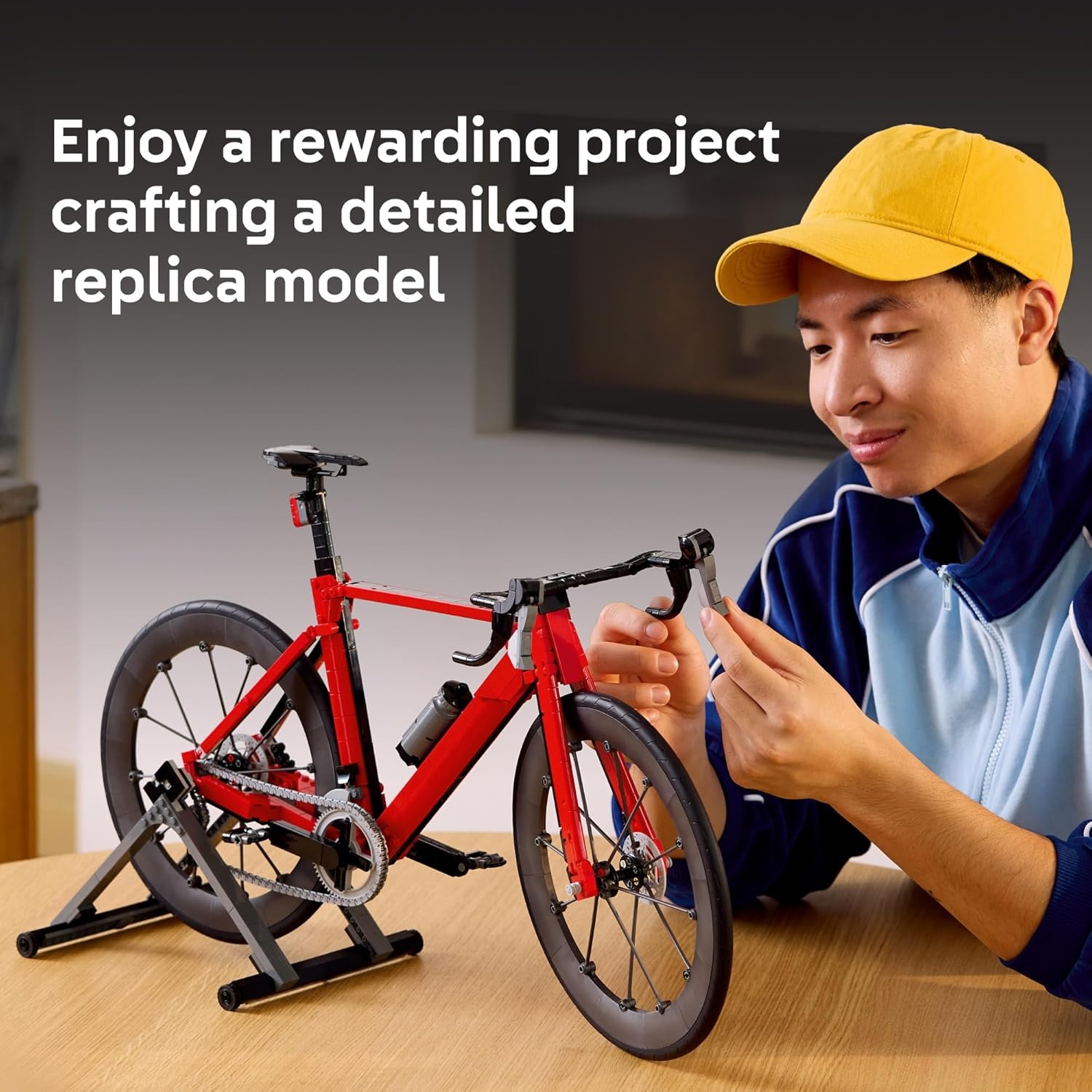 image:imageLEGO Icons Road Bike Building Set for Adults Ages 18 Model Racing Bike with Realistic Details Home Office or Desk Decor Gift for Men amp Women 11380