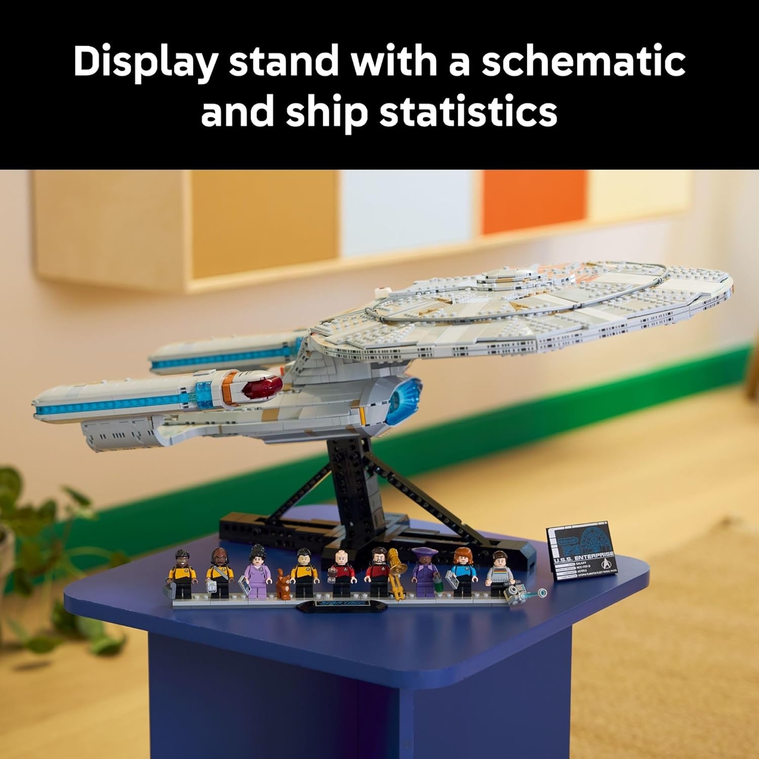 image:imageLEGO Icons Star Trek USS Enterprise NCC1701D Collectible Building Sets for Adults Room or Office Decor for Men amp Women Ages 18 Star Trek Gifts for Fans 10356