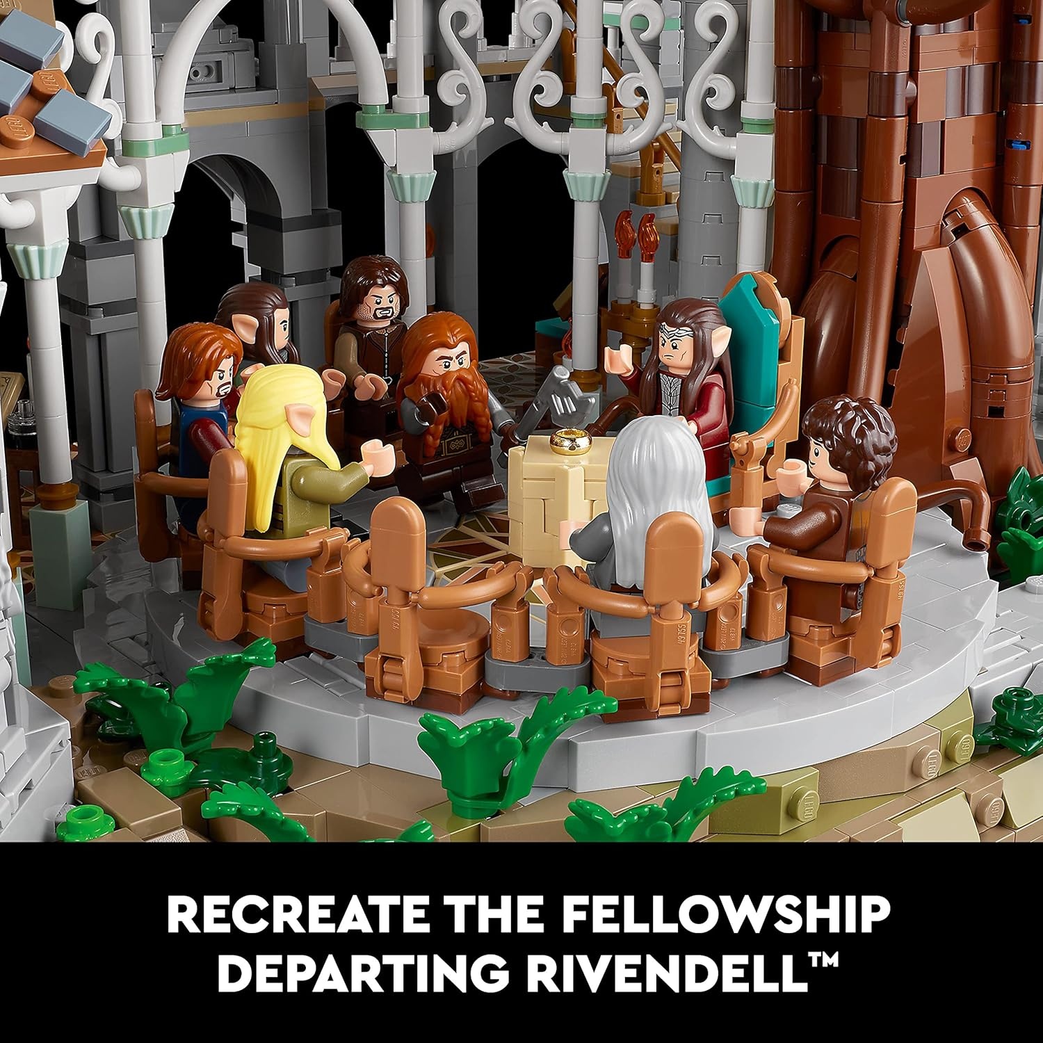 image:imageLEGO Icons The Lord of The Rings Rivendell Building Set for Adults Ages 18 LOTR Bedroom or Home Decor Gift for Men amp Women 10316