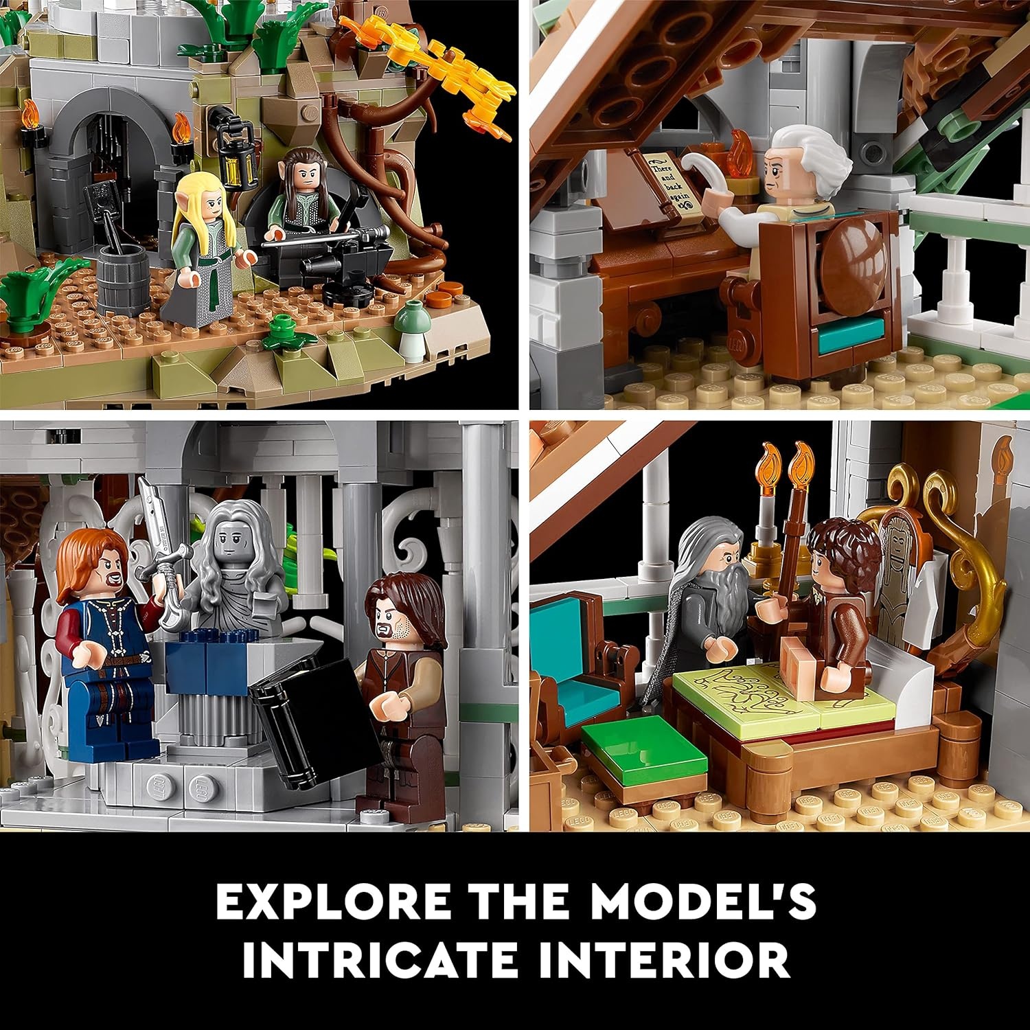 image:imageLEGO Icons The Lord of The Rings Rivendell Building Set for Adults Ages 18 LOTR Bedroom or Home Decor Gift for Men amp Women 10316