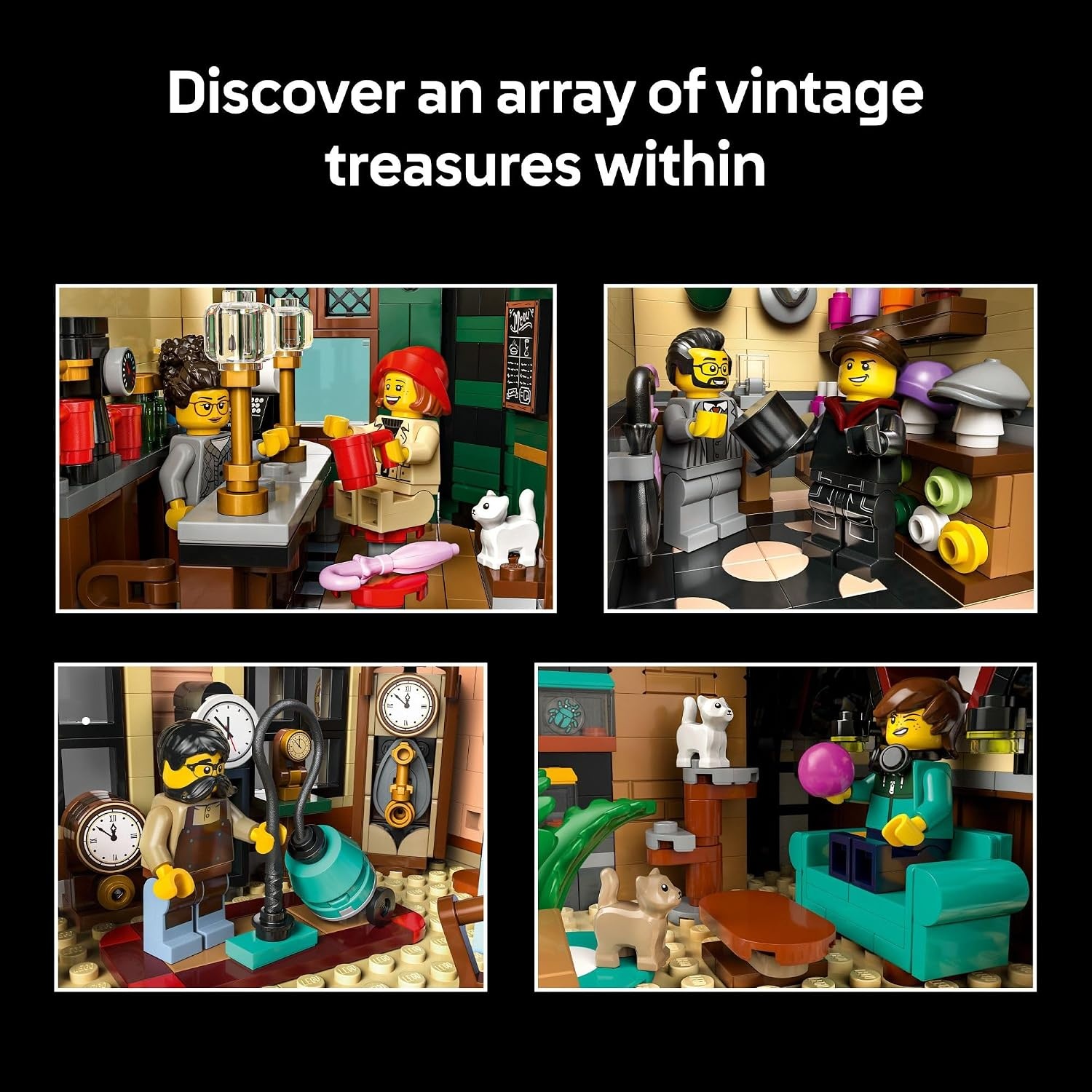 image:imageLEGO Icons Tudor Corner Building Set for Adults 18 DIY Miniature House Kit Collectible Mini House Building Set for Men and Women Crafting Gift for Adults 10350