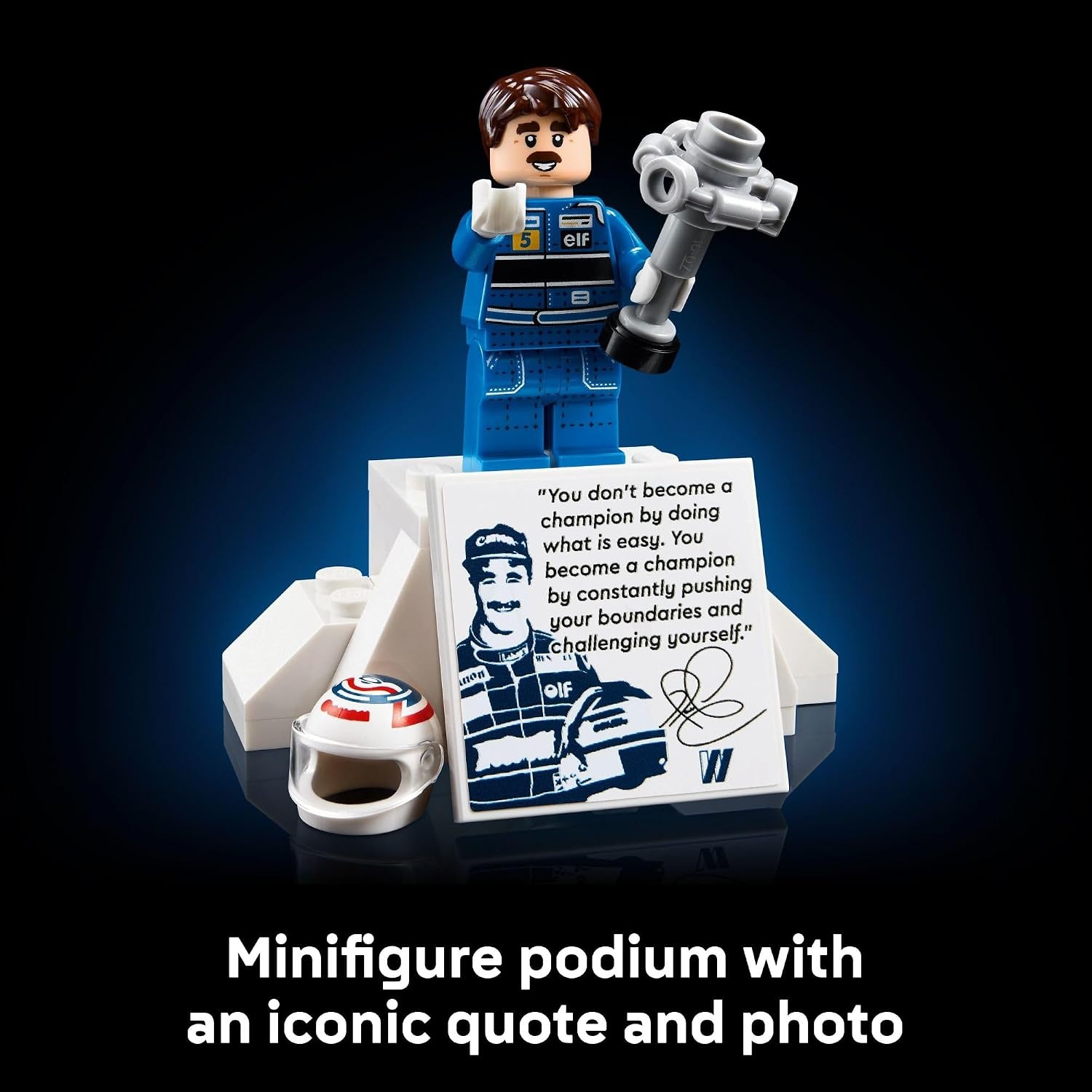 image:imageLEGO Icons Williams Racing FW14B amp Nigel Mansell F1 Model Car Kit Building Set for Adults Ages 18 F1 DIY Craft for Display Gifts for Birthdays 10353
