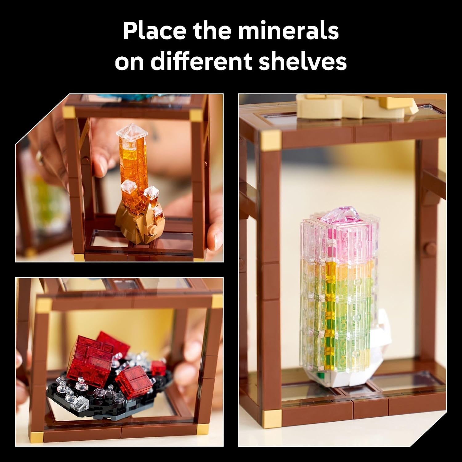image:imageLEGO Ideas Mineral Collection Building Set for Adults Ages 18 Bedroom or Office Decor with 3 Display Shelves Unique Gift Idea for Men amp Women 21362 Bedroom or Office Decor 3 Display Shelves Gift Idea for Men amp Women 21362