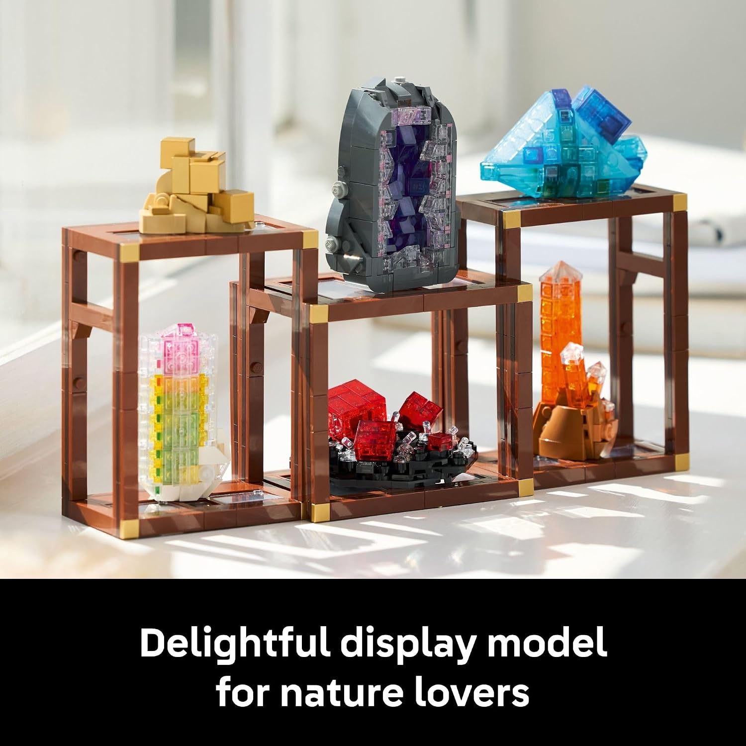image:imageLEGO Ideas Mineral Collection Building Set for Adults Ages 18 Bedroom or Office Decor with 3 Display Shelves Unique Gift Idea for Men amp Women 21362 Bedroom or Office Decor 3 Display Shelves Gift Idea for Men amp Women 21362