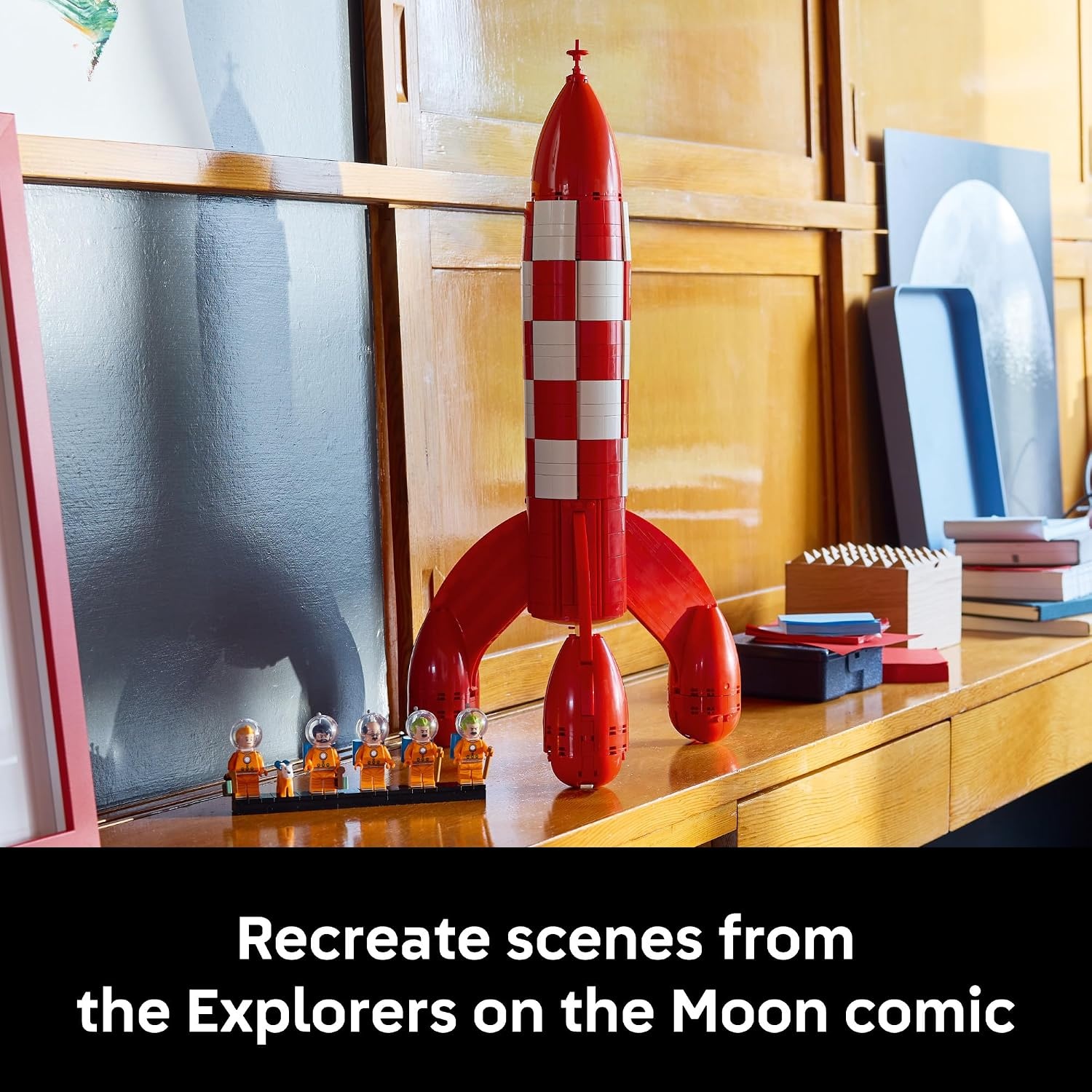 image:imageLEGO Ideas Tintin Moon Rocket Building Set for Adults Ages 18 Collectible Kit for Fans Bedroom or Home Office Decor Gifts for Comic Lovers 21367