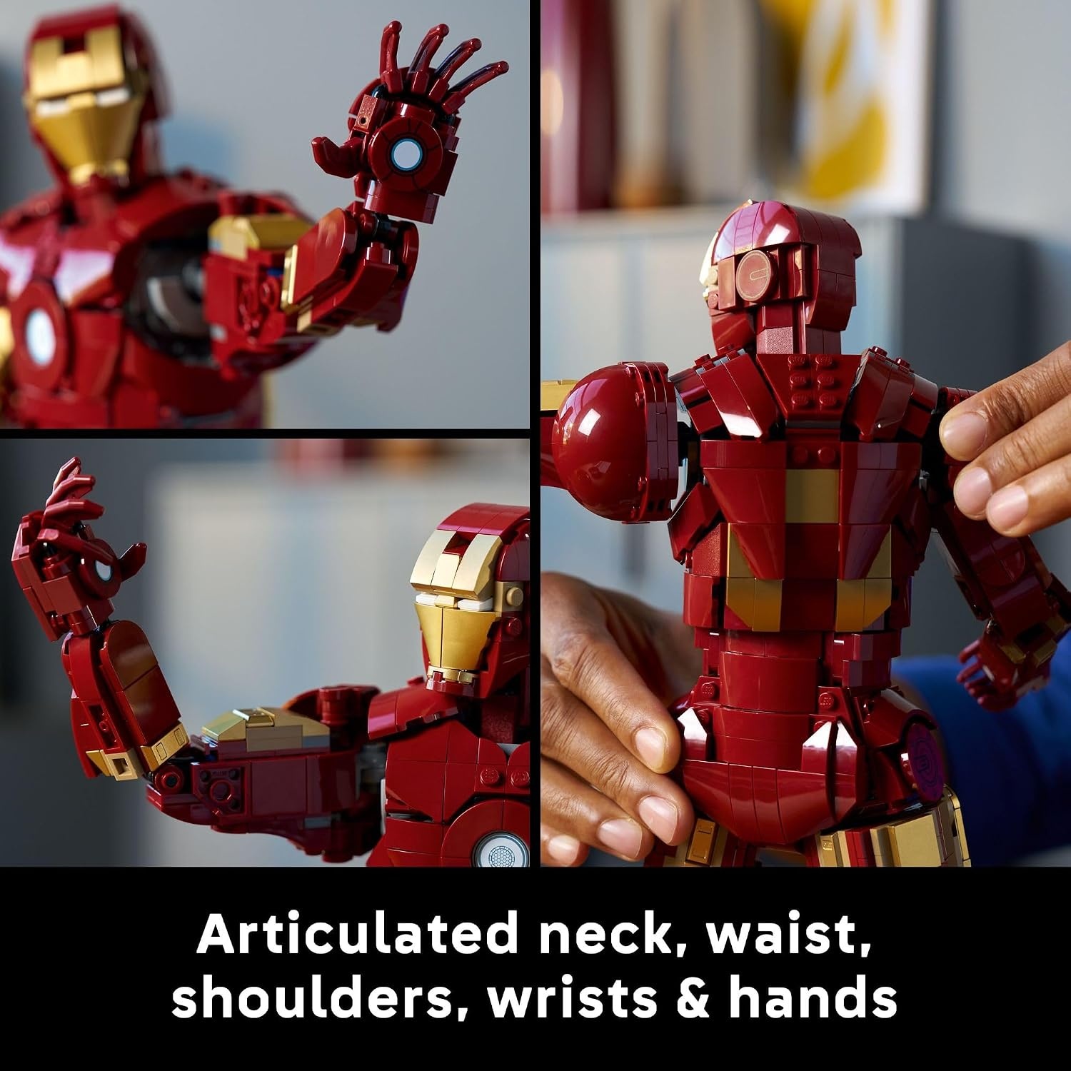 image:imageLEGO Marvel Iron Man Mark 3 Collectors Edition Building Set Poseable Super Hero Construction Kit WMark 3 Minifigure for Adults Ages 18 Collectible Gift Idea for Birthdays 76344