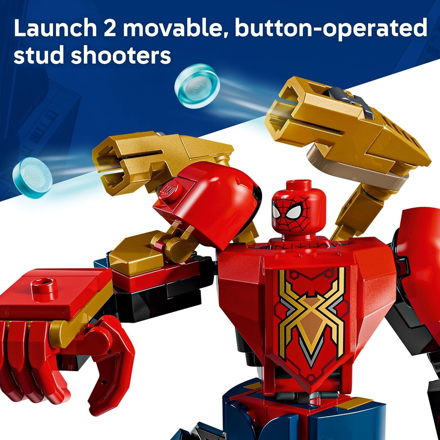 image:imageLEGO Marvel Mech Battle SpiderMan vs Doc Ock Building Toys for Kids Super Hero amp Villain Poseable Mech Toys W3 Marvel Minifigures for Kids amp Fans Ages 6 Gift Idea for Birthdays 76338
