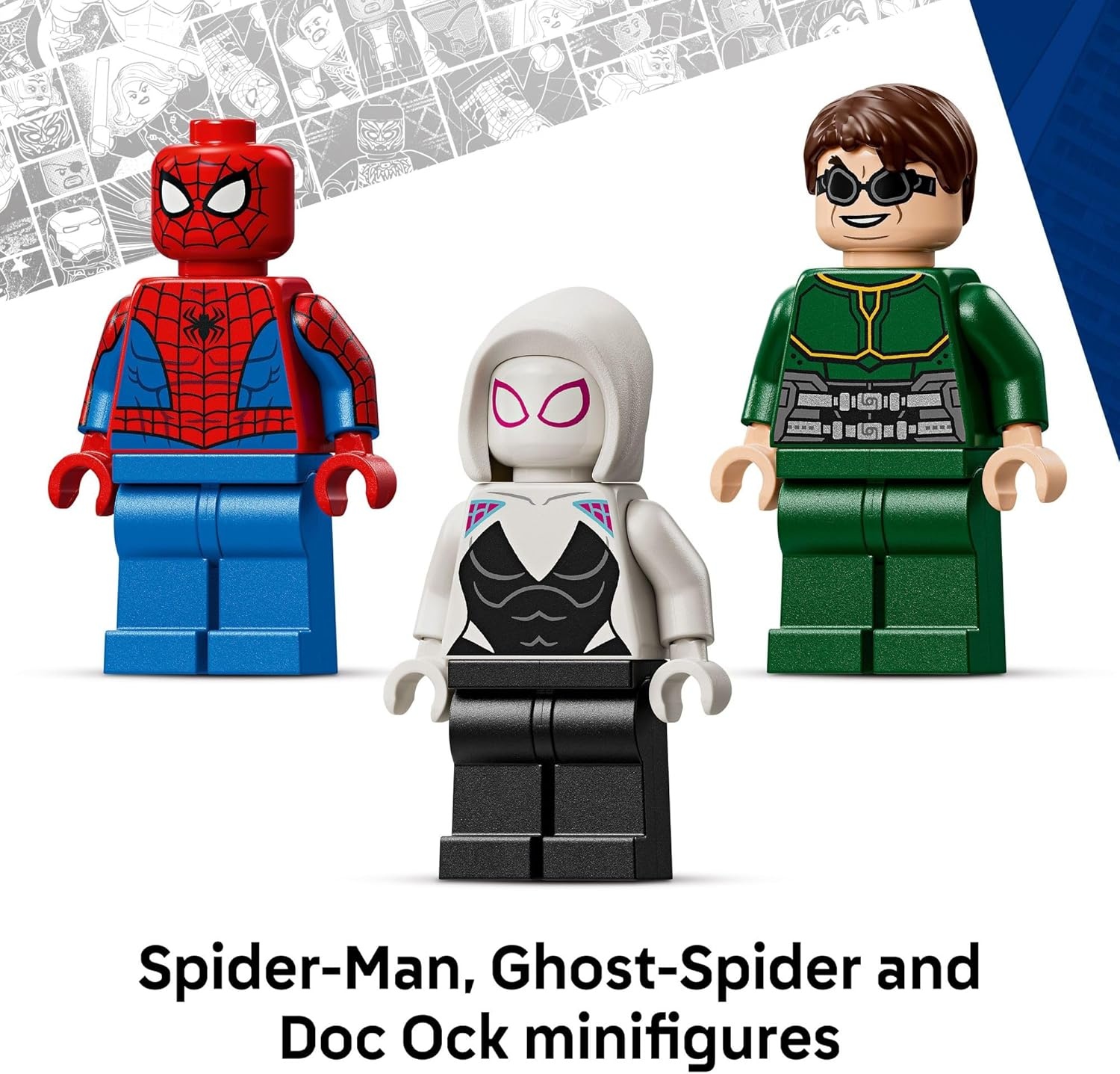 image:imageLEGO Marvel Mech Battle SpiderMan vs Doc Ock Building Toys for Kids Super Hero amp Villain Poseable Mech Toys W3 Marvel Minifigures for Kids amp Fans Ages 6 Gift Idea for Birthdays 76338