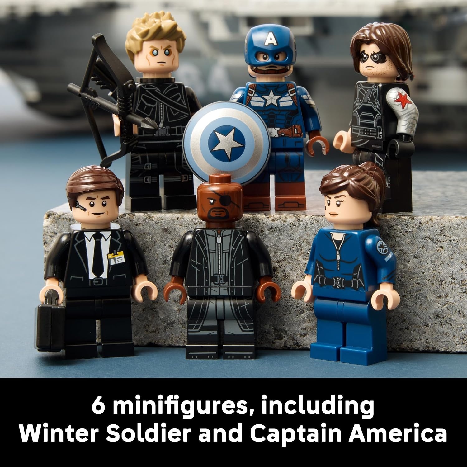 image:imageLEGO Marvel SHIELD Helicarrier Collectible Building Set for Adults Ages 18 Marvel Bedroom or Home Office Decor Includes 6 Minifigures Gift for Men amp Women 76354