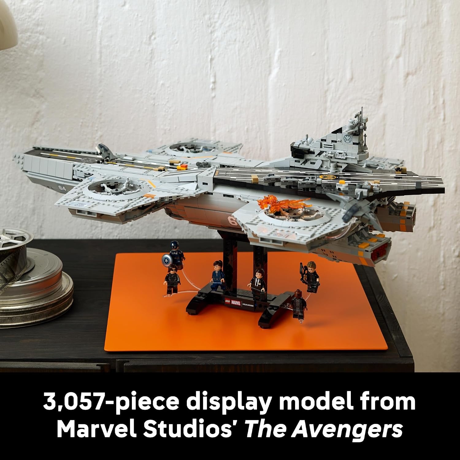 image:imageLEGO Marvel SHIELD Helicarrier Collectible Building Set for Adults Ages 18 Marvel Bedroom or Home Office Decor Includes 6 Minifigures Gift for Men amp Women 76354