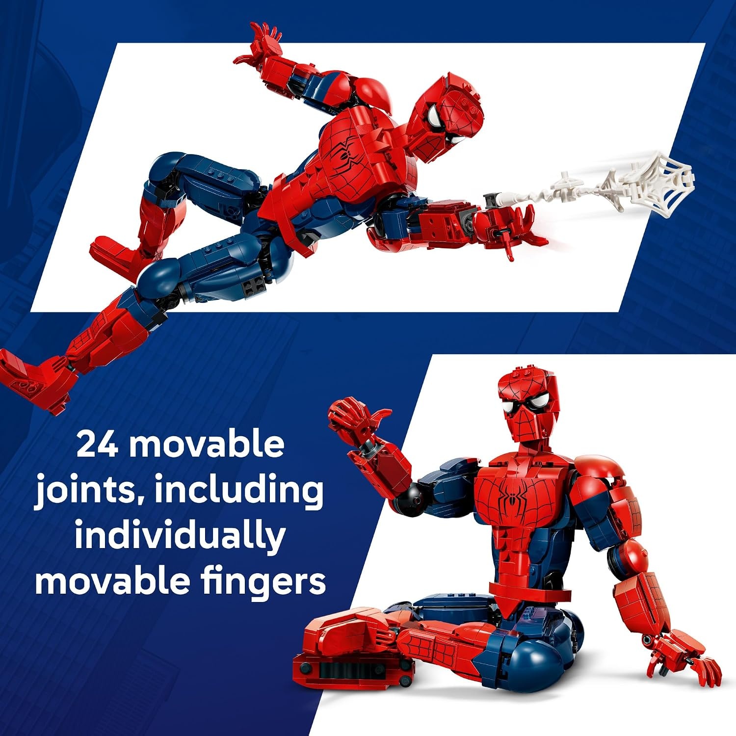 image:imageLEGO Marvel SpiderMan Hero Figure Super Hero Building Toy for Boys amp Girls Ages 12 Posable Kids Bedroom Bookshelf or Desk Decor Gift for Birthdays 76346