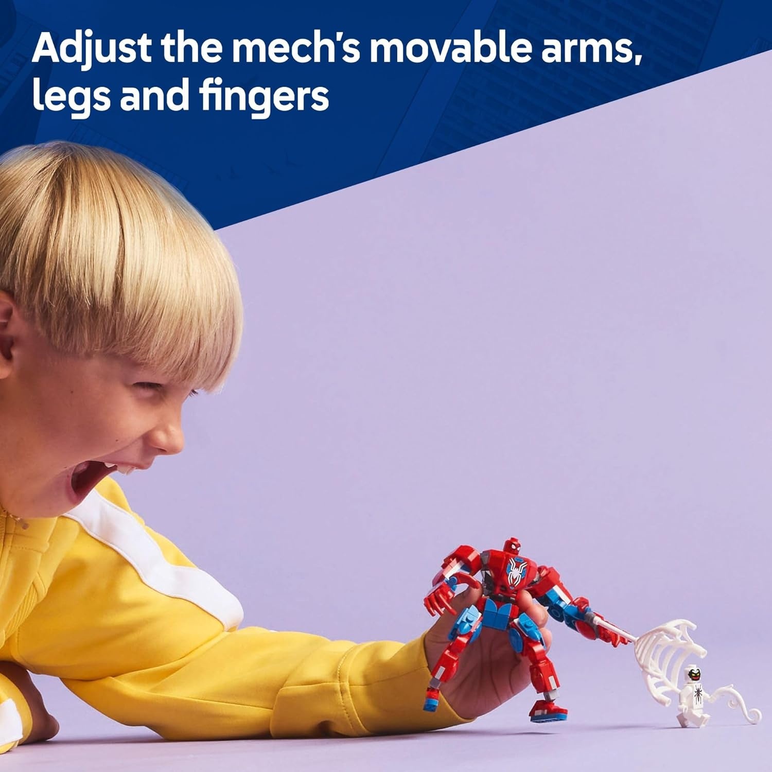 image:imageLEGO Marvel SpiderMan Mech vs AntiVenom Building Toy Set SpiderMan Toy for Kids Boys and Girls Ages 6 Buildable Action Figure Superhero Gift for Birthday 76308