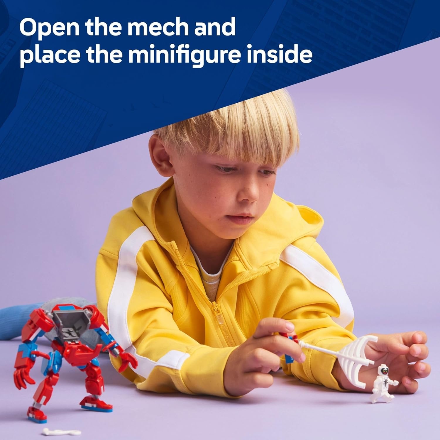image:imageLEGO Marvel SpiderMan Mech vs AntiVenom Building Toy Set SpiderMan Toy for Kids Boys and Girls Ages 6 Buildable Action Figure Superhero Gift for Birthday 76308