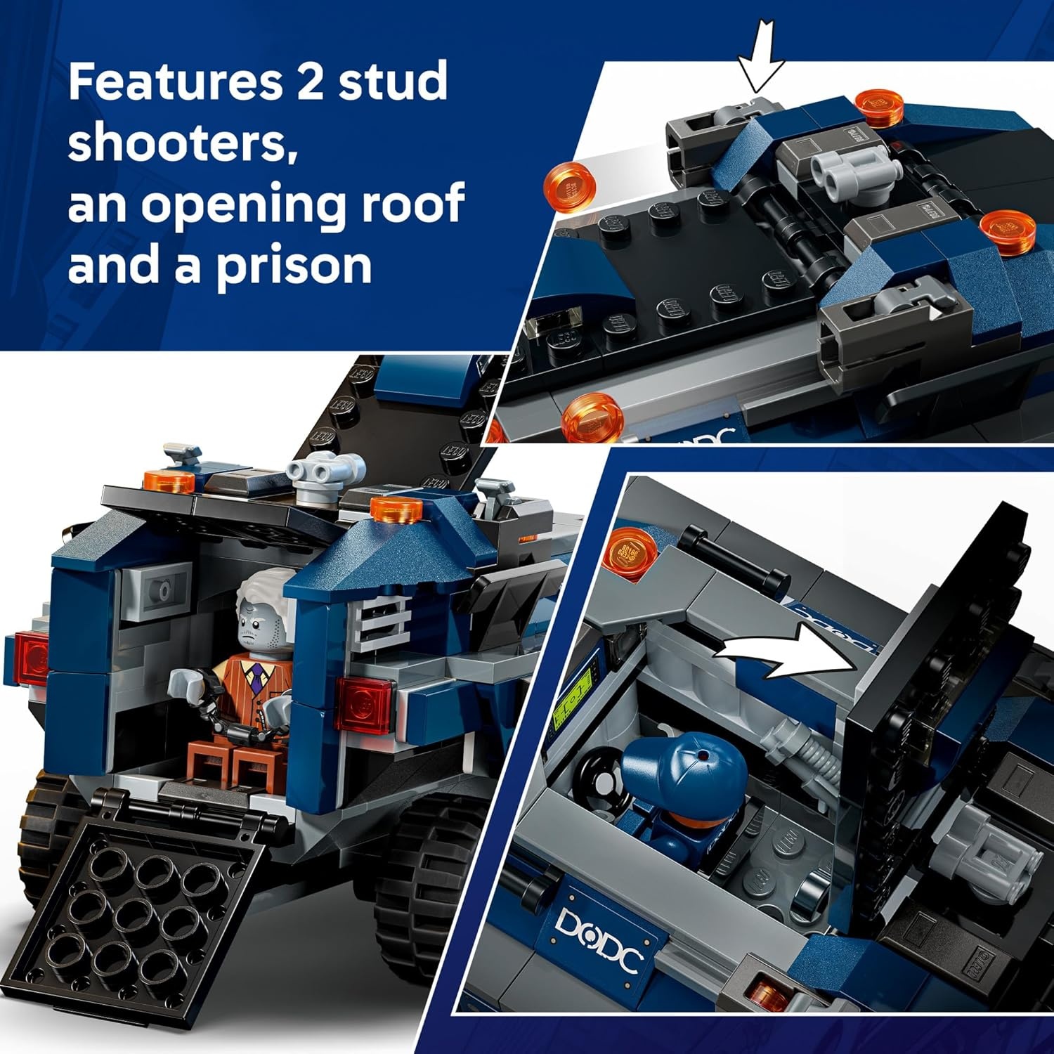 image:imageLEGO Marvel SpiderMan Prison Transport Chase Super Hero Building Toy for Boys amp Girls Ages 8 Includes 4 Minifigures SpiderMan Toy for Fans Gift for Birthdays 76349