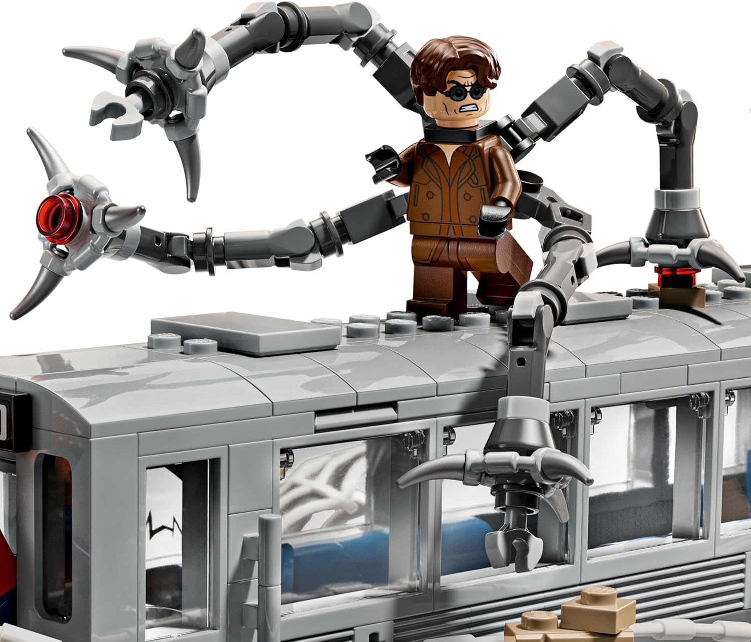 image:imageLEGO Marvel SpiderMan vs Doc Ock Subway Train Scene Action Figures Kids Toy SpiderMan Building Toy for Boys amp Girls Ages 9 Marvel Collectible with 4 Minifigures Birthday Gift Idea 76321