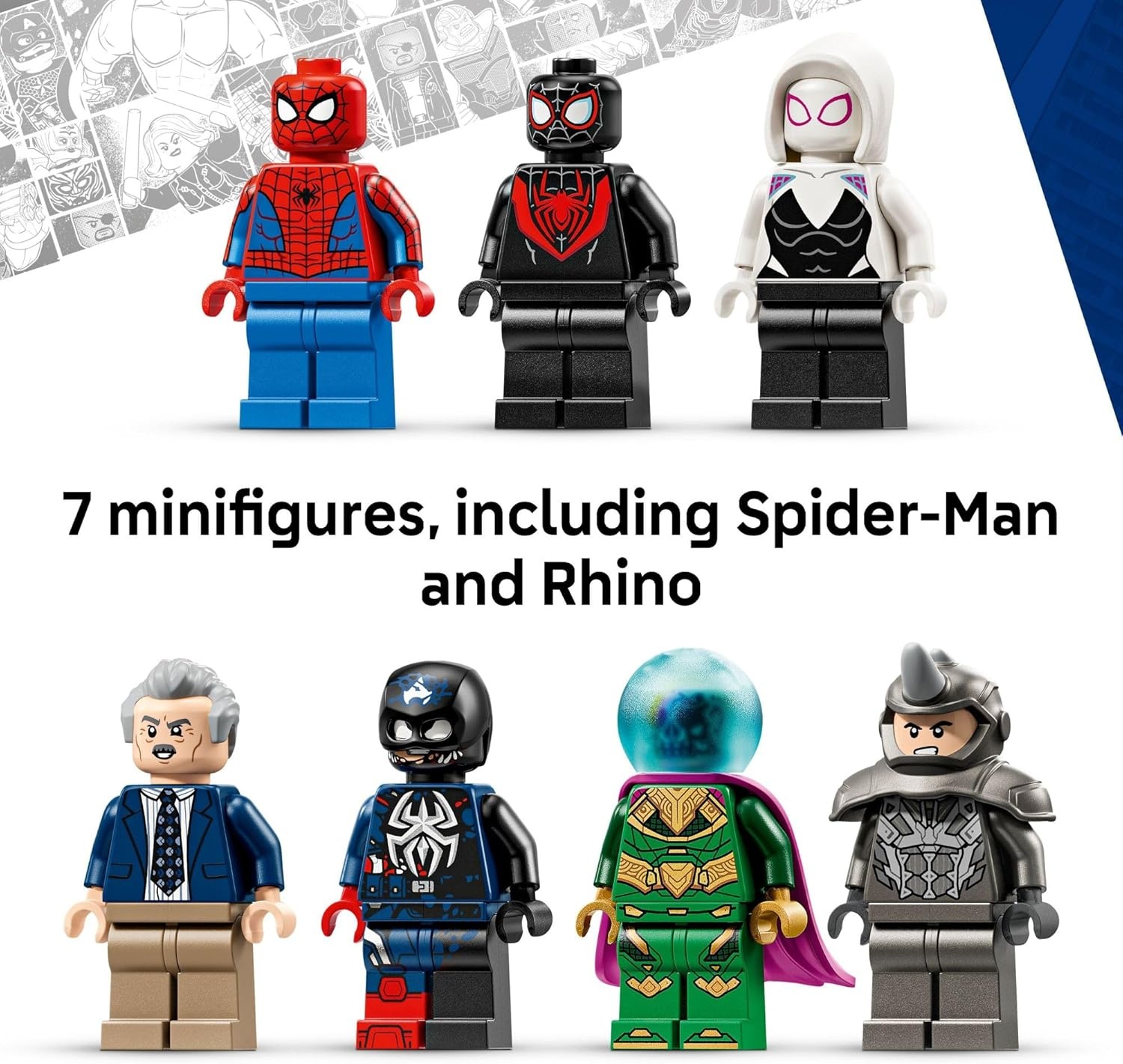image:imageLEGO Marvel SpiderMan vs Mysterio The Daily Bugle Building Toy Pretend Play Set with 7 Minifigures amp Rhino Mech Super Hero Toy for Boys amp Girls Ages 10 Gift Idea for Birthdays 76342