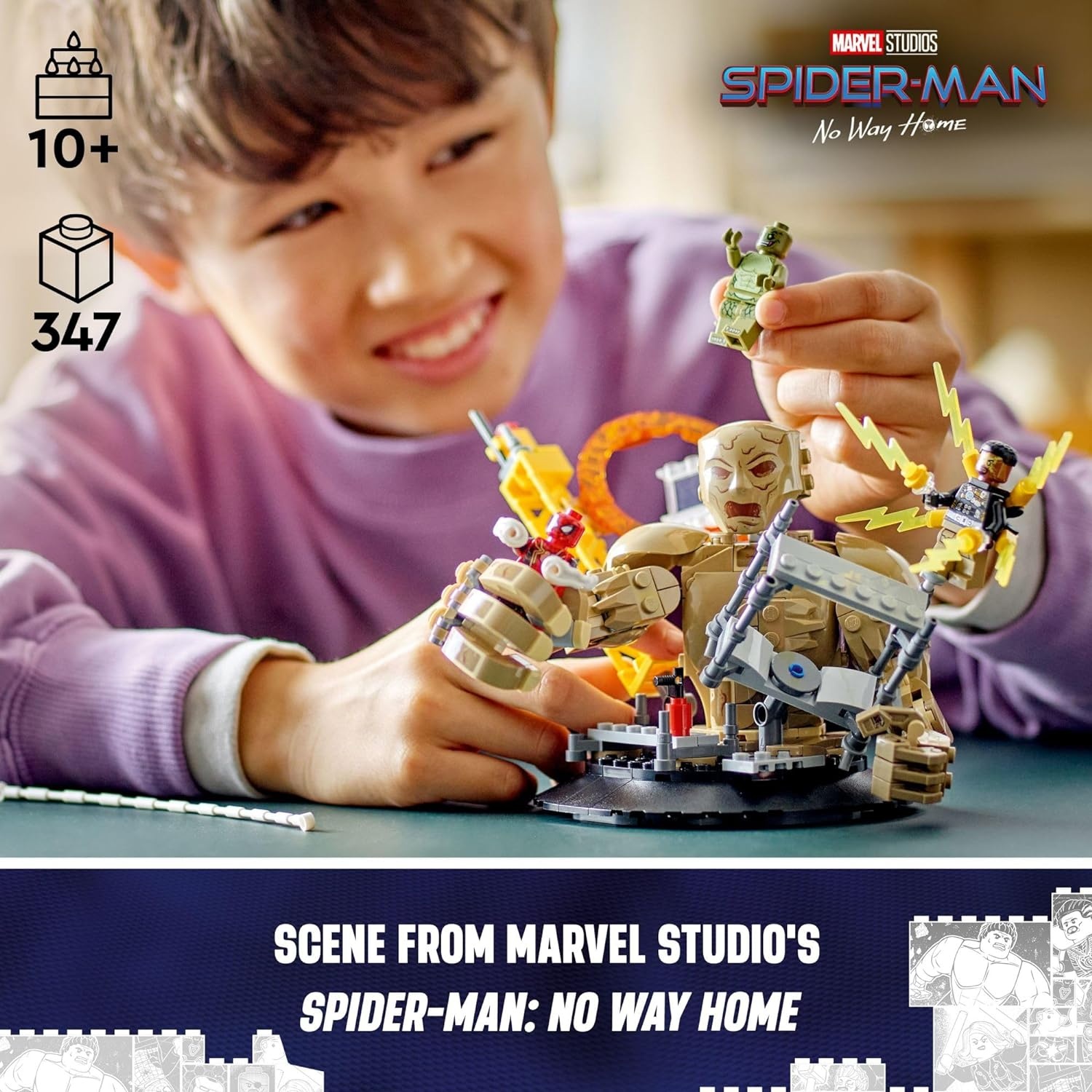 image:imageLEGO Marvel SpiderMan vs Sandman Final Battle Building Toy Pretend Play Kids Toy for Fans 10 Year Old Boy amp Girl Birthday Gifts with Movable Pieces 76280