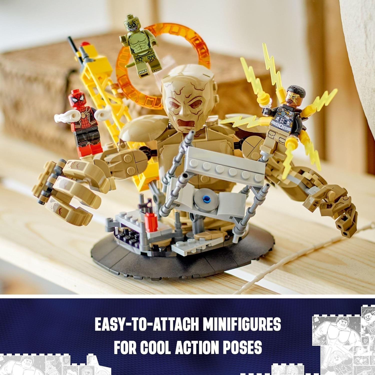 image:imageLEGO Marvel SpiderMan vs Sandman Final Battle Building Toy Pretend Play Kids Toy for Fans 10 Year Old Boy amp Girl Birthday Gifts with Movable Pieces 76280