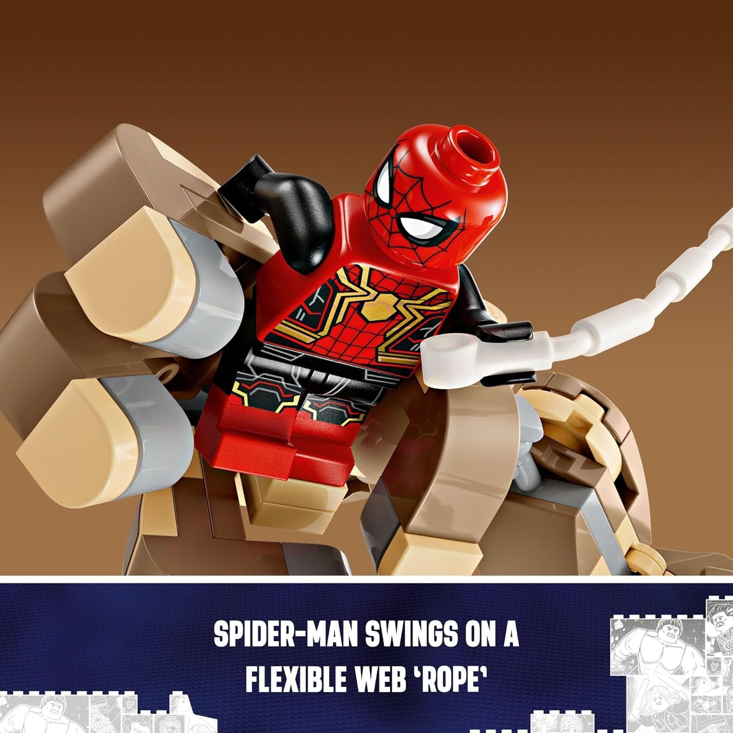 image:imageLEGO Marvel SpiderMan vs Sandman Final Battle Building Toy Pretend Play Kids Toy for Fans 10 Year Old Boy amp Girl Birthday Gifts with Movable Pieces 76280