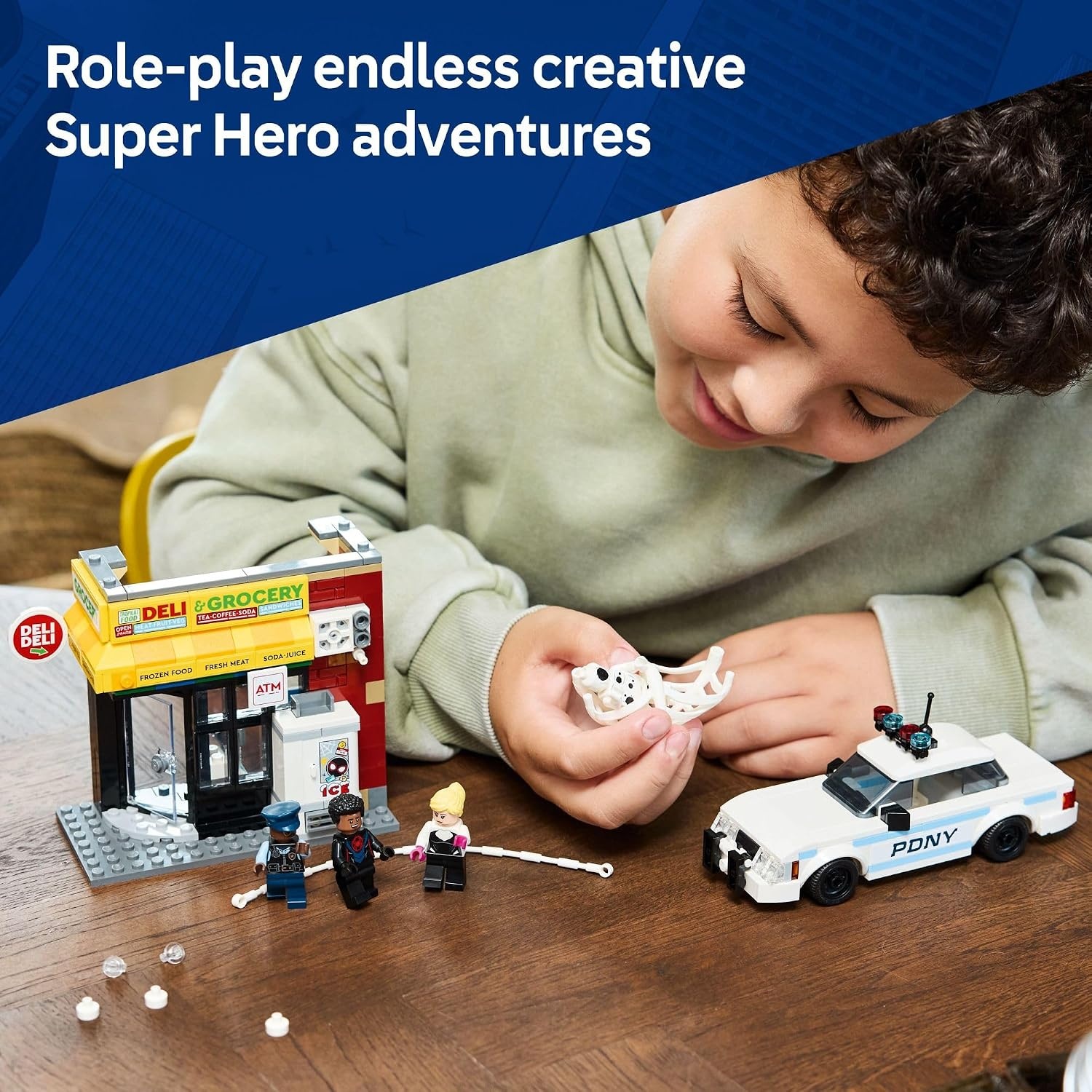 image:imageLEGO Marvel SpiderVerse Miles Morales vs The Spot Building Toy Set Marvel Superhero Toy for Kids Boys and Girls Ages 9 with 4 Minifigures Gift Idea for Birthday 76311