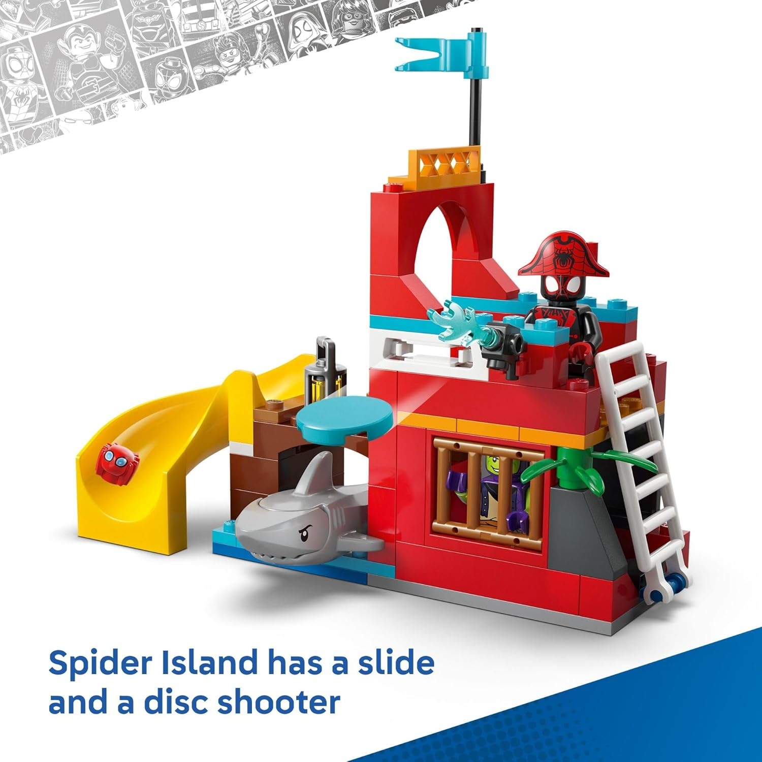 image:imageLEGO Marvel Spidey and His Amazing Friends Team Spidey Pirate Ship Building Toy for Kids Super Hero Pretend Play Set for Preschool Boys amp Girls Ages 4 Gift Idea for Birthdays 11208