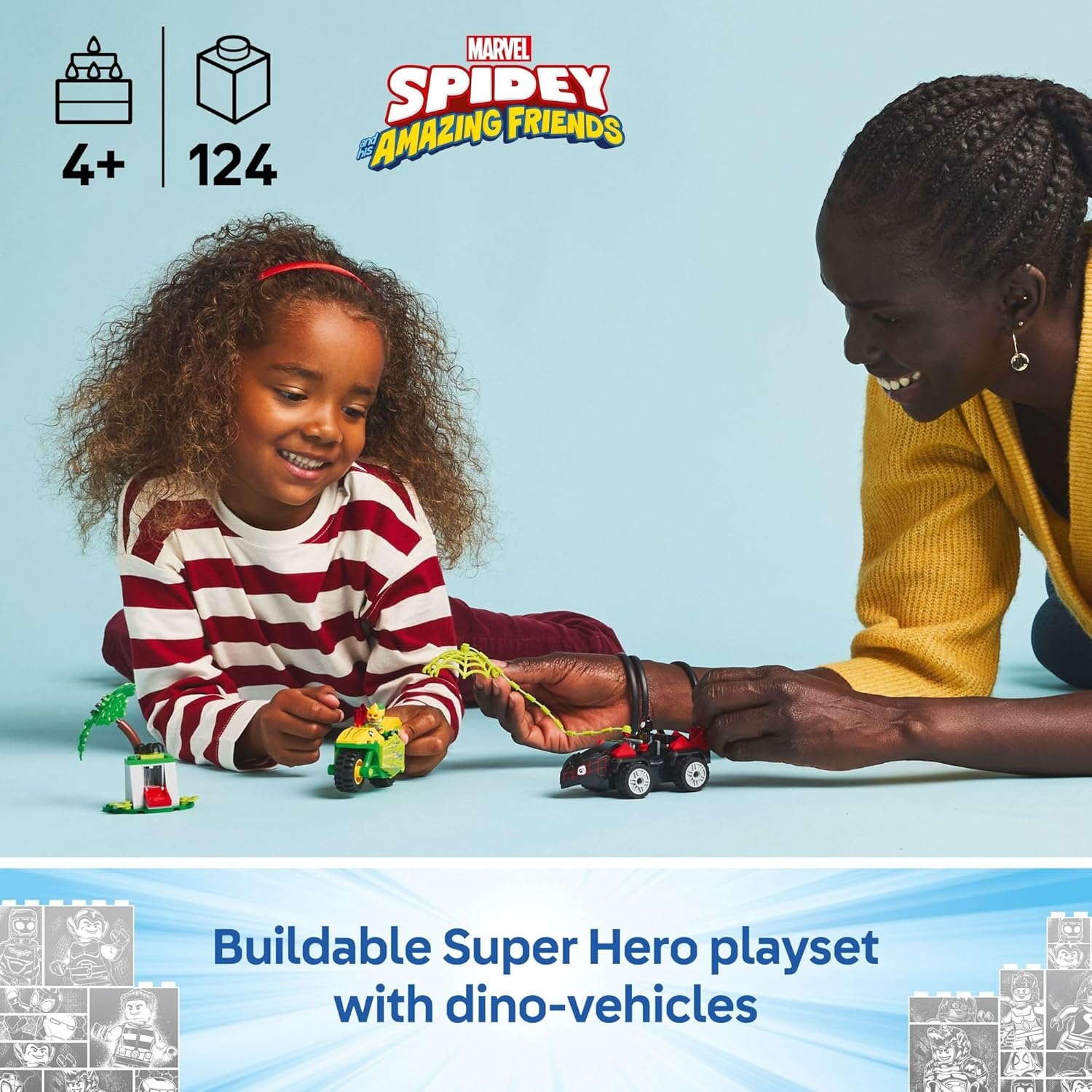 image:imageLEGO Marvel Team Spidey Web Spinner Headquarters Building Toy Spidey and His Amazing Friends Toys Playset for Boys amp Girls Ages 4 Gift for Birthday 10794