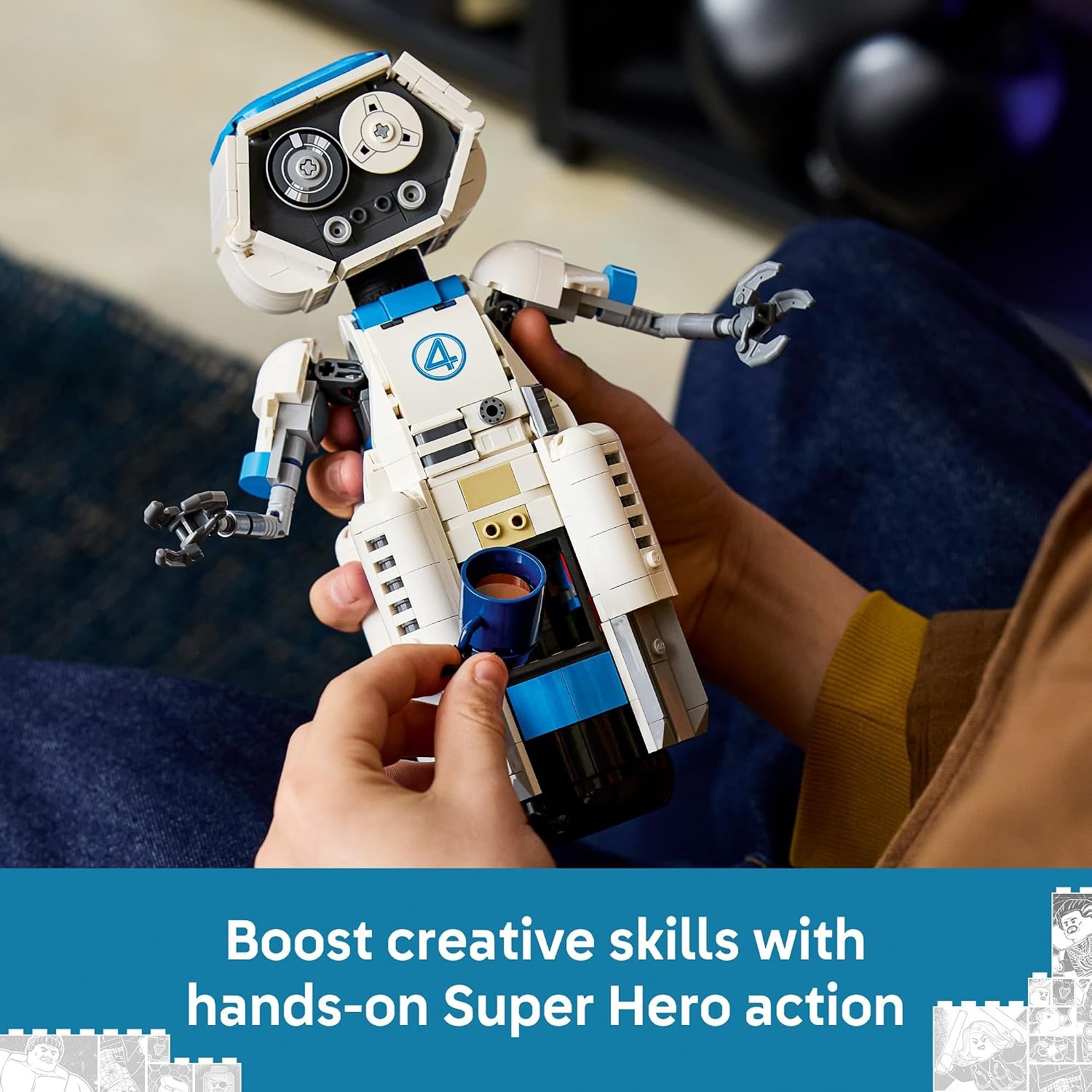 image:imageLEGO Marvel The Fantastic Four HERBIE 76339 Building Toy for Boys amp Girls Ages 10 Display as Bedroom Decor Marvel Movie Memorabilia 747 pieces Gift for Birthdays