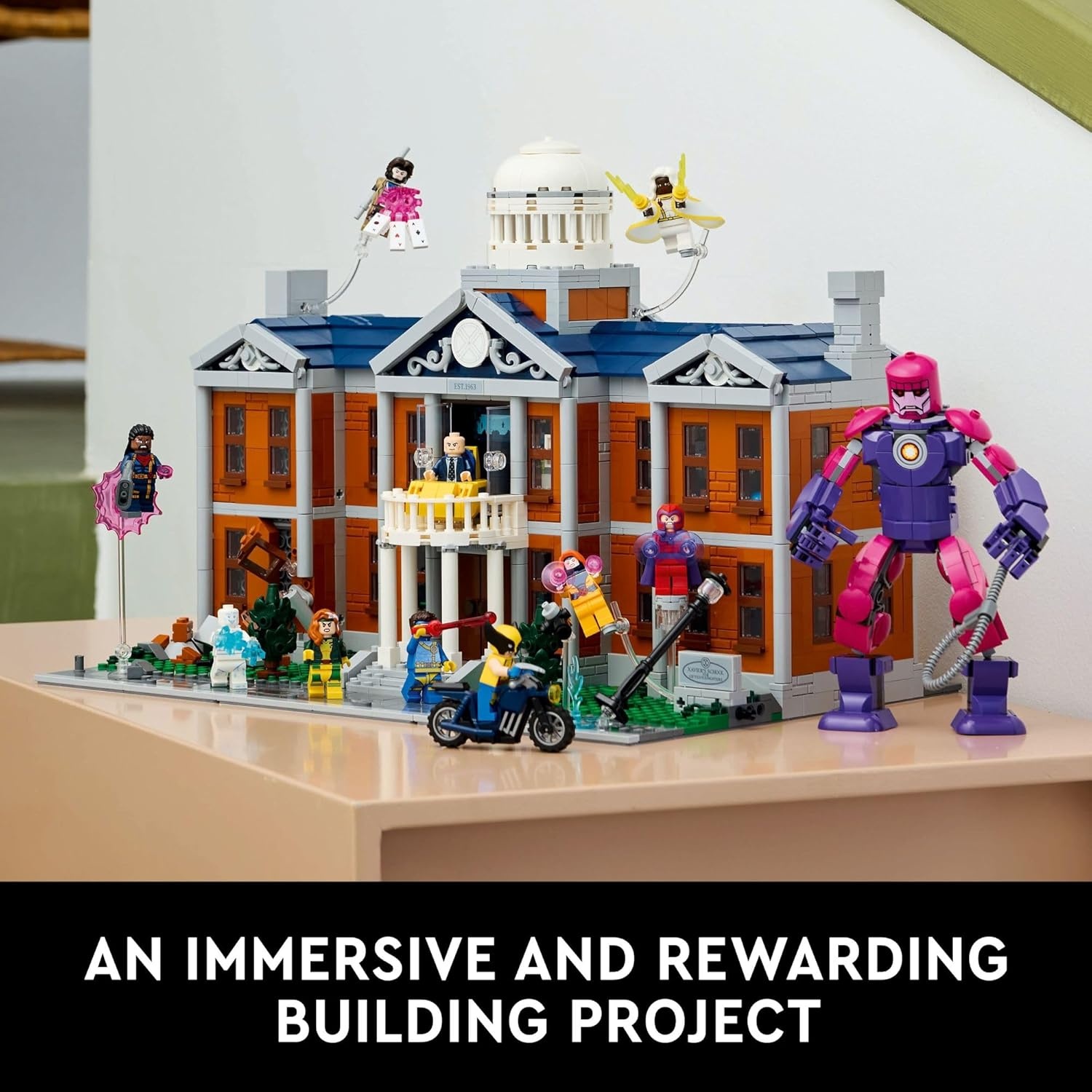 image:imageLEGO Marvel XMen The XMansion Building Set Marvel Collectibles DIY Craft Kit for Adults Ages 18 Buildable Xavier Institute with 10 Minifigures Gift Idea for Superhero Fans 76294