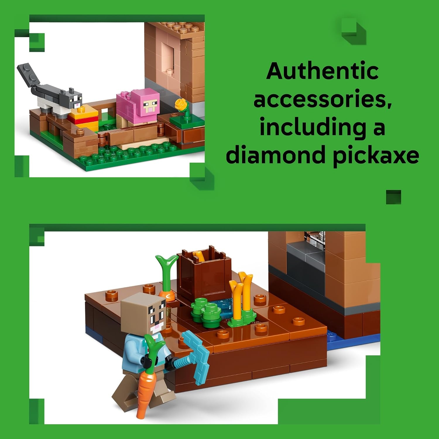 image:imageLEGO Minecraft Evoker Village Attack 21596 Building Toys for Boys amp Girls Ages 9 Sturdy Build for Pretend Play 11 Minecraft Minifigures 607 pieces Gift for Gamers