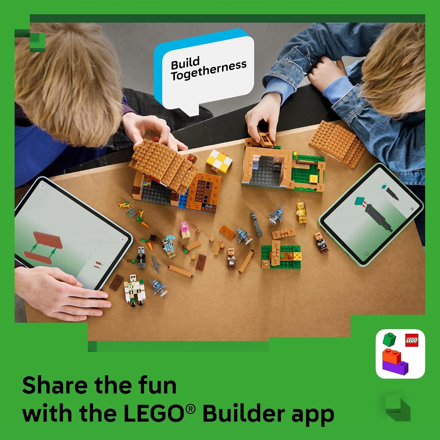 image:imageLEGO Minecraft Evoker Village Attack 21596 Building Toys for Boys amp Girls Ages 9 Sturdy Build for Pretend Play 11 Minecraft Minifigures 607 pieces Gift for Gamers