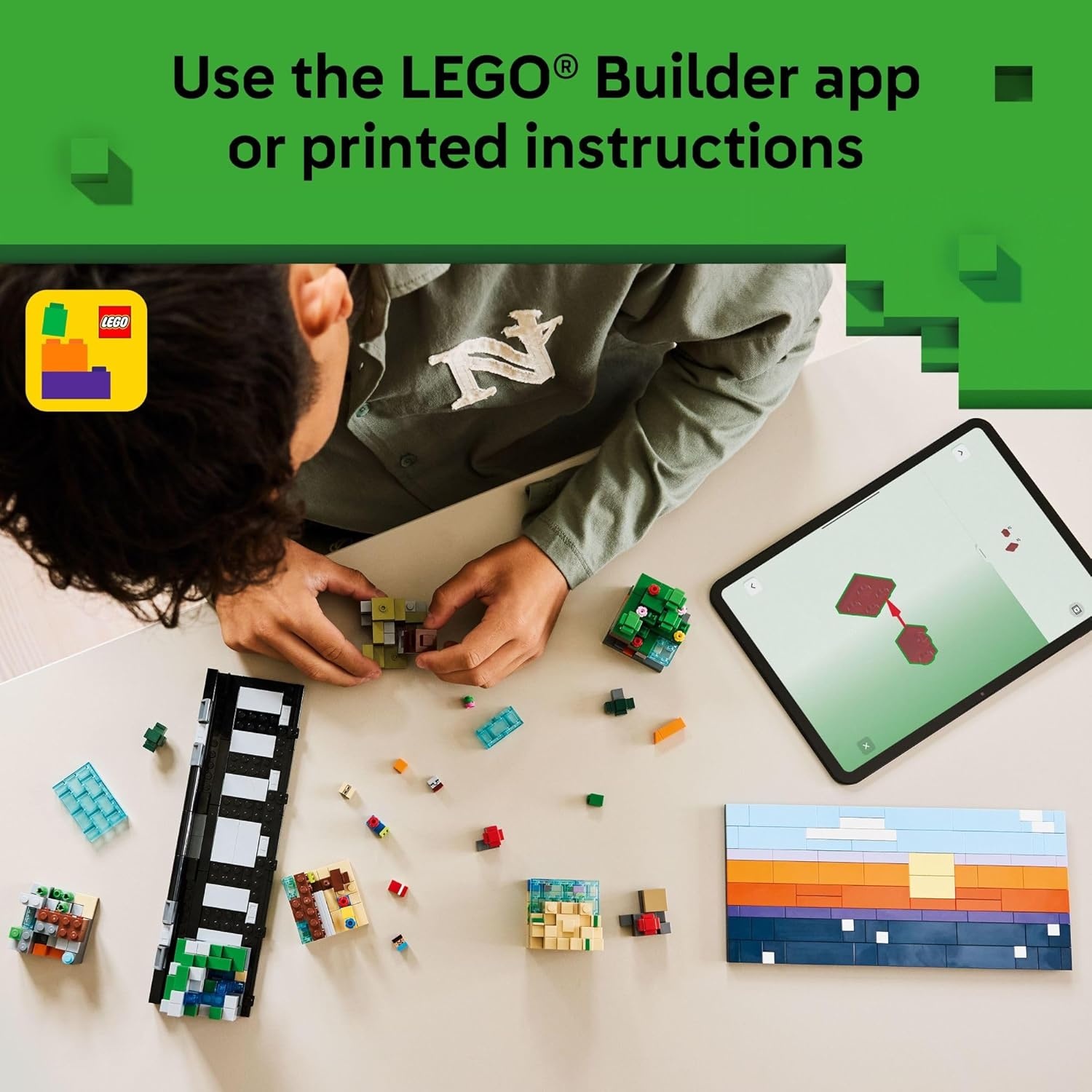 image:imageLEGO Minecraft Mini Biomes Building amp Pretend Play Toy for Boys amp Girls Video Game Playset amp Toy Figures for Preteens Ages 12 W2 Minifigures amp 3 Microfigures Gift Idea for Birthdays 21589
